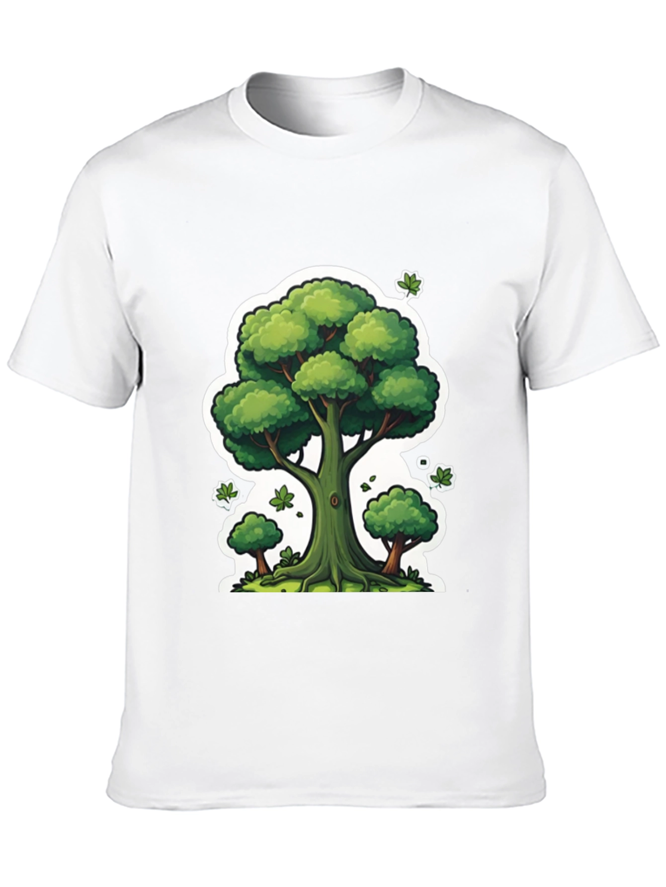 Camiseta Negra con Diseño de Árbol