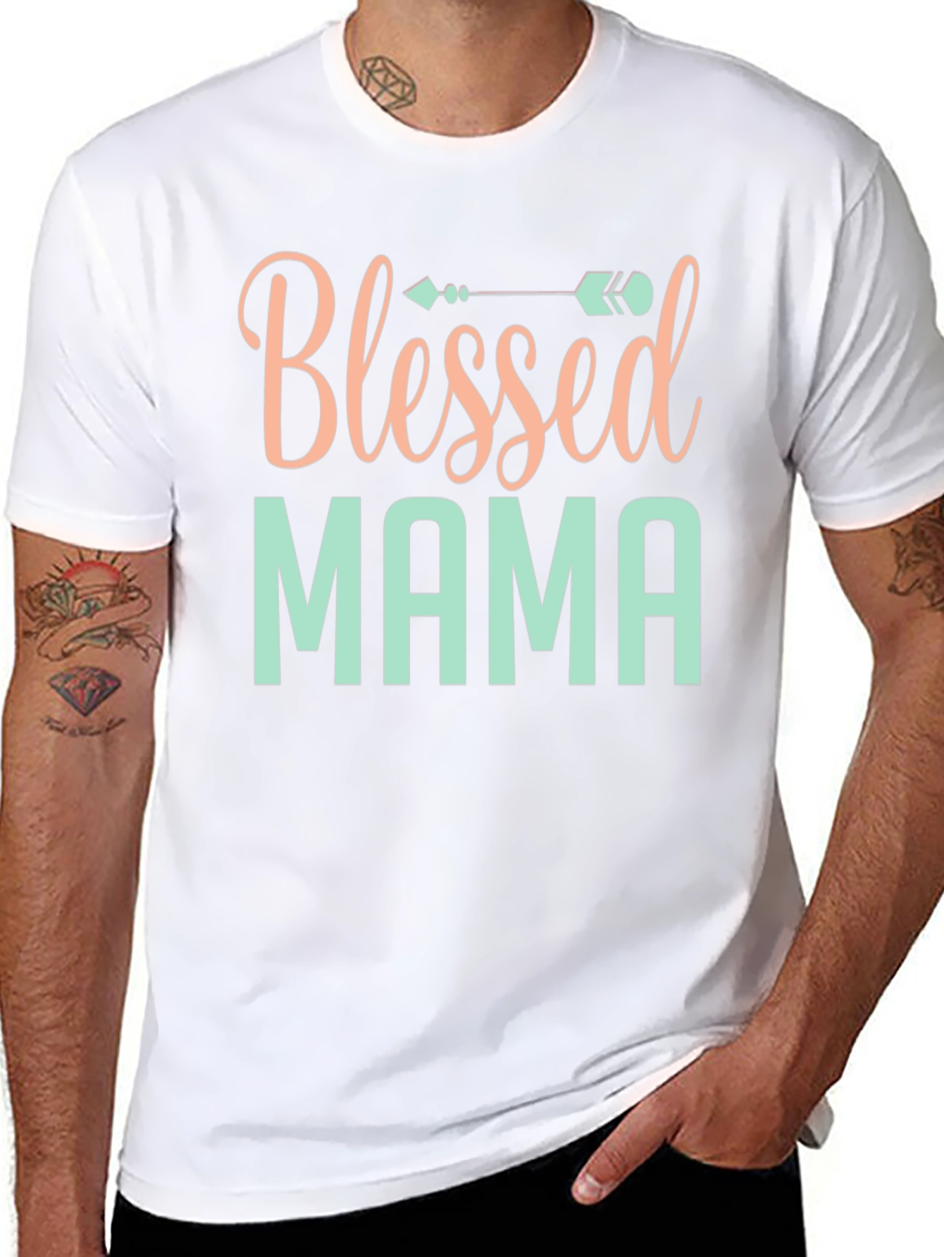 Camiseta Negra Blessed Mama