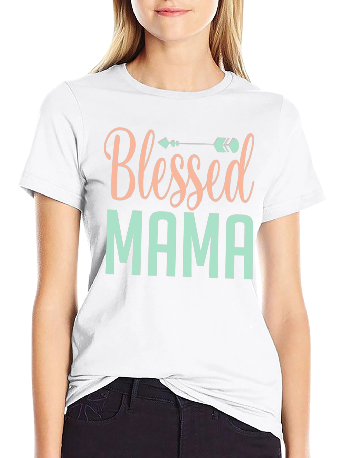 Camiseta Negra Blessed Mama