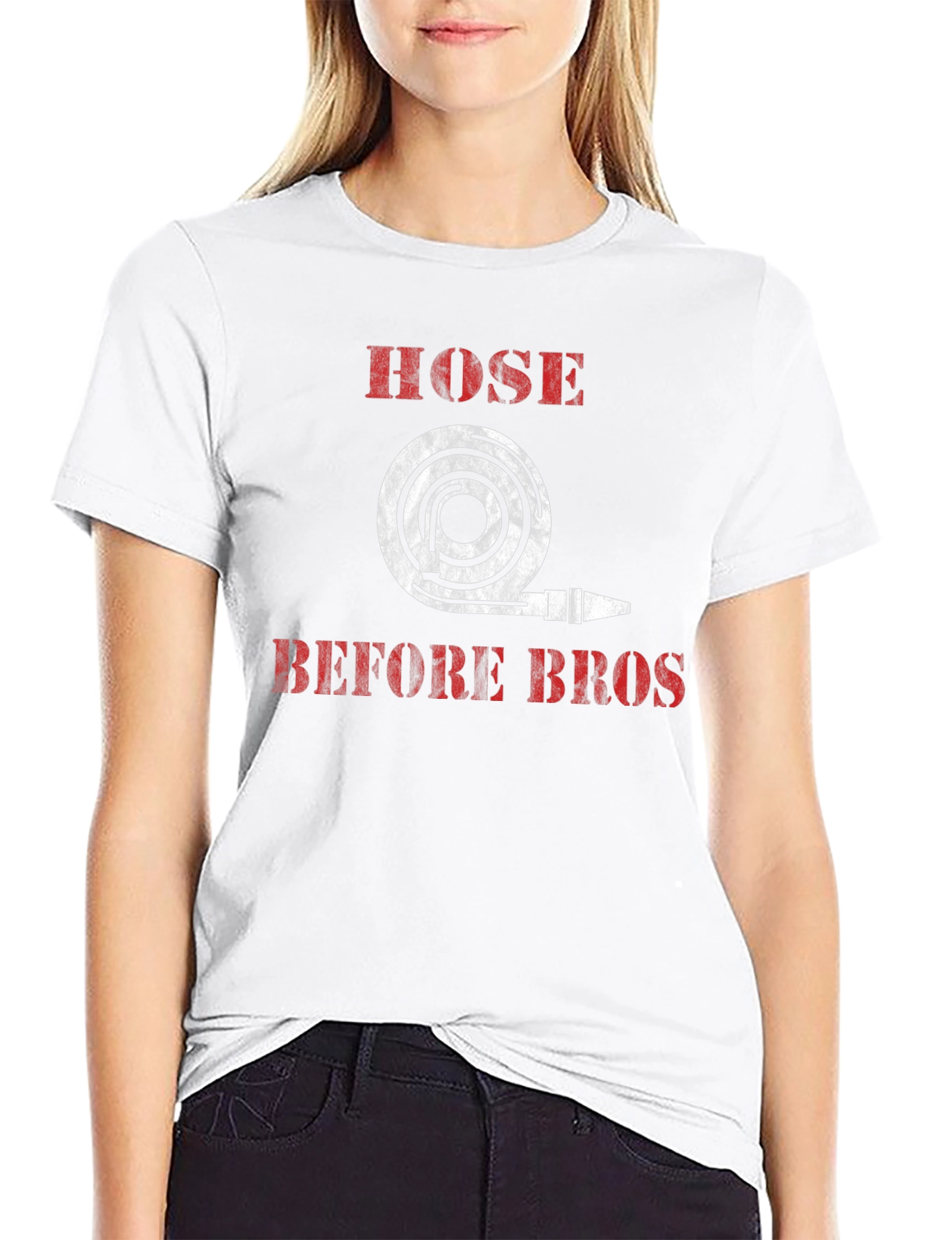 Camiseta Hombre Bombero: Hose Before Bros