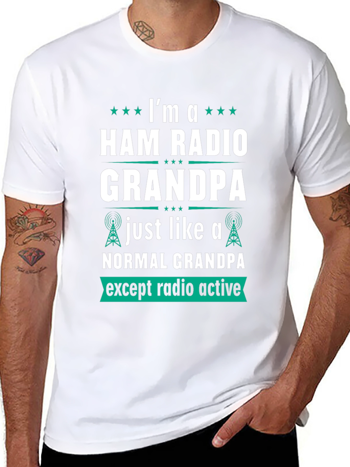 Camiseta Hombre Radio Ham Grandpa - Radio Activo