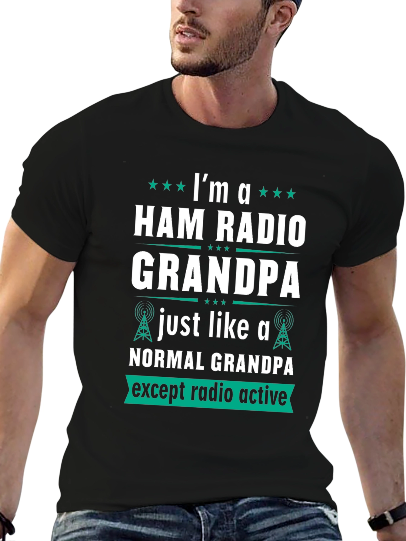 Camiseta Hombre Radio Ham Grandpa - Radio Activo
