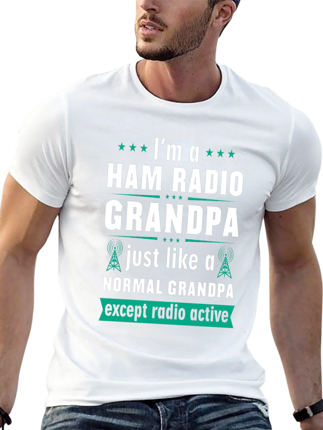 Camiseta Hombre Radio Ham Grandpa - Radio Activo