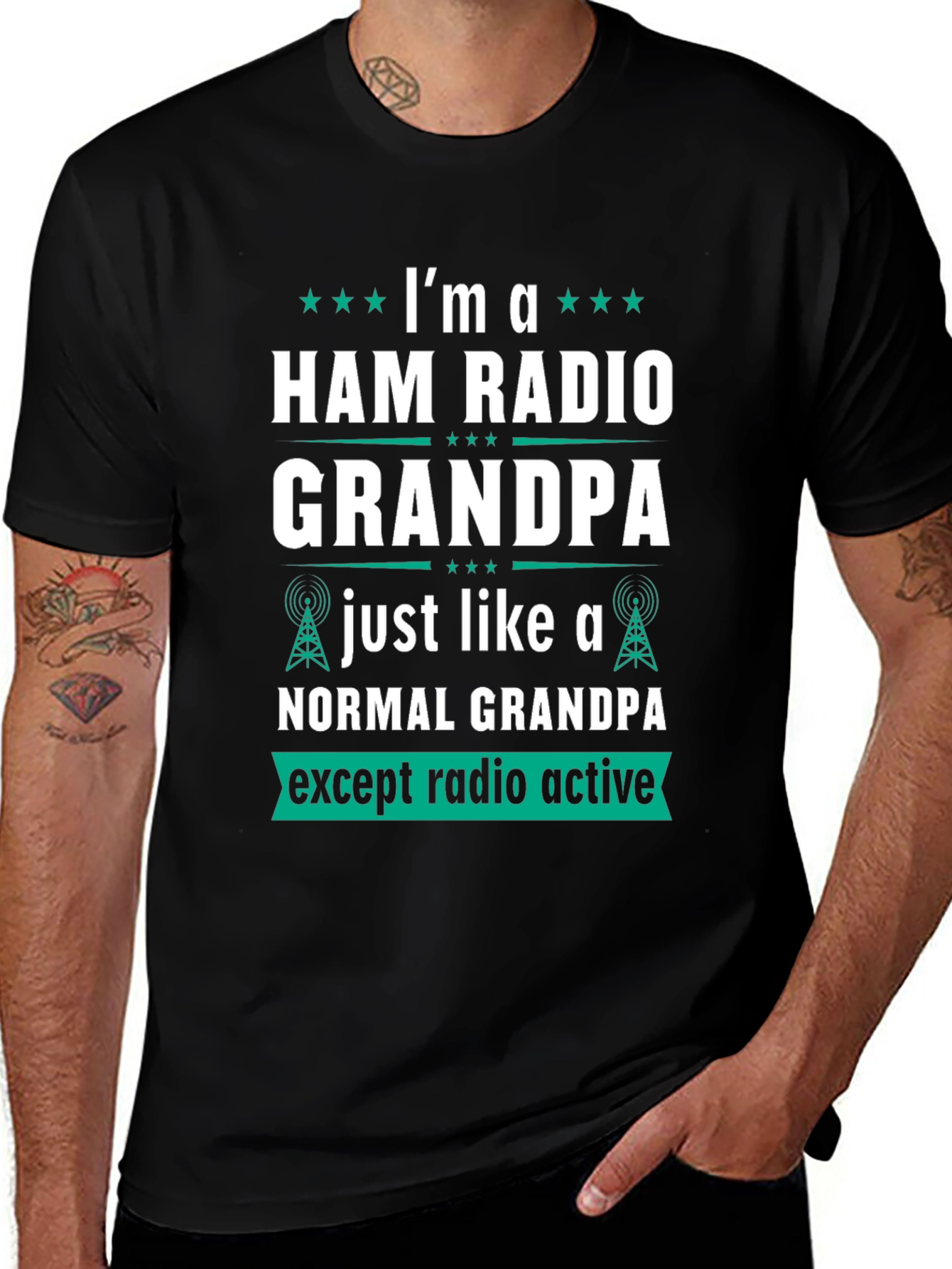 Camiseta Hombre Radio Ham Grandpa - Radio Activo