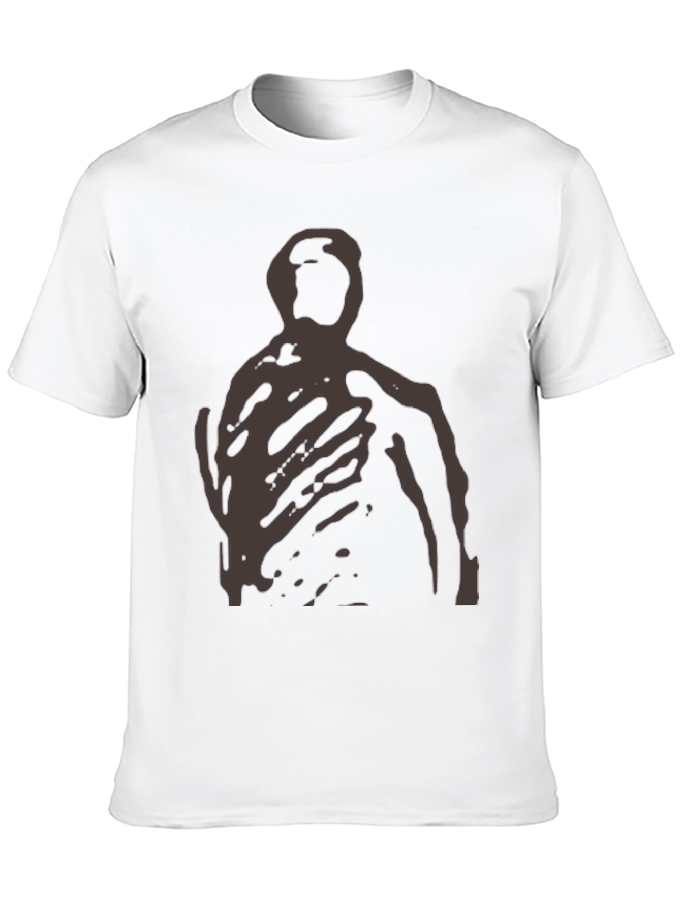 Camiseta Negra con Diseño Abstracto