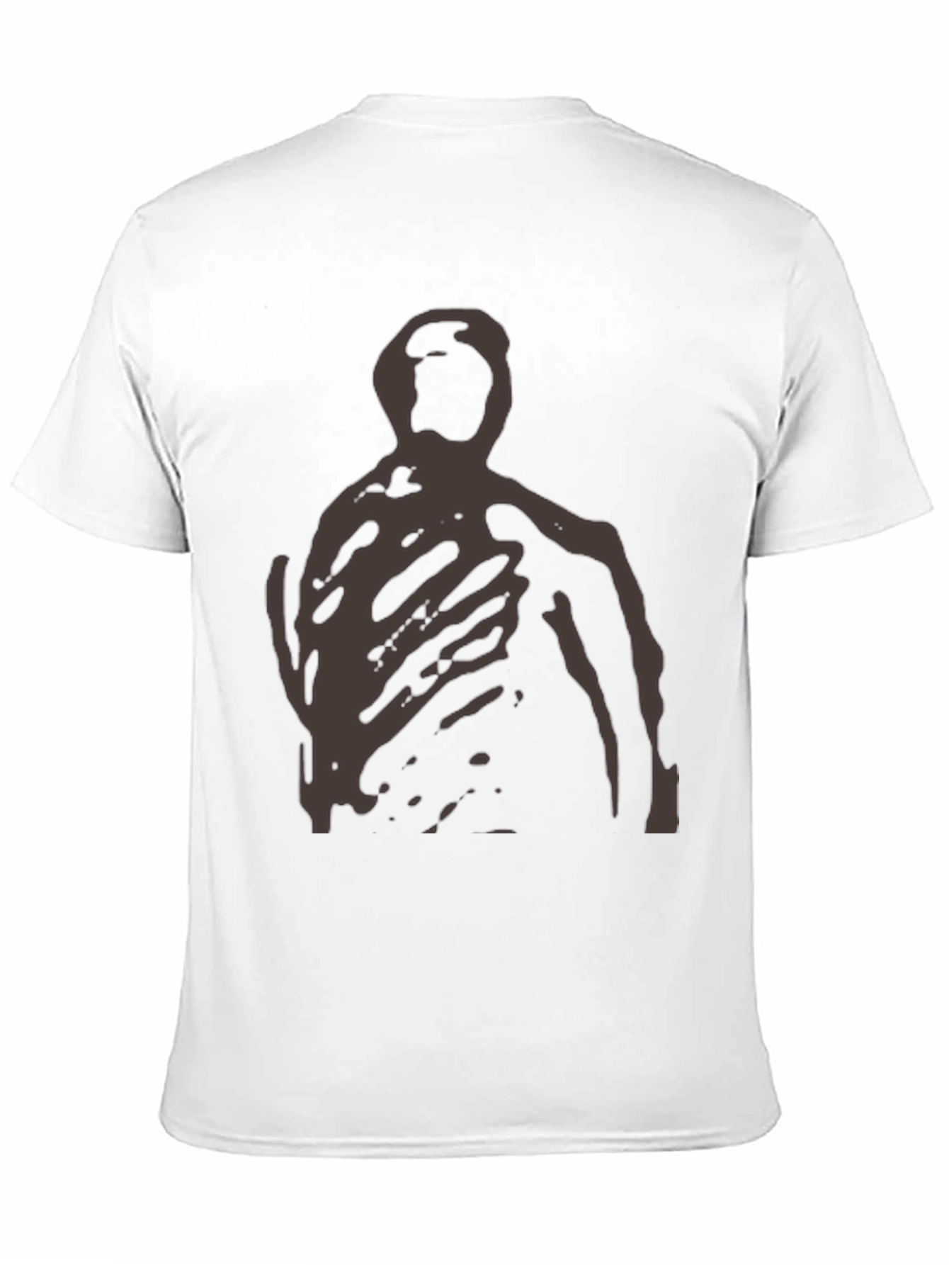 Camiseta Negra con Diseño Abstracto