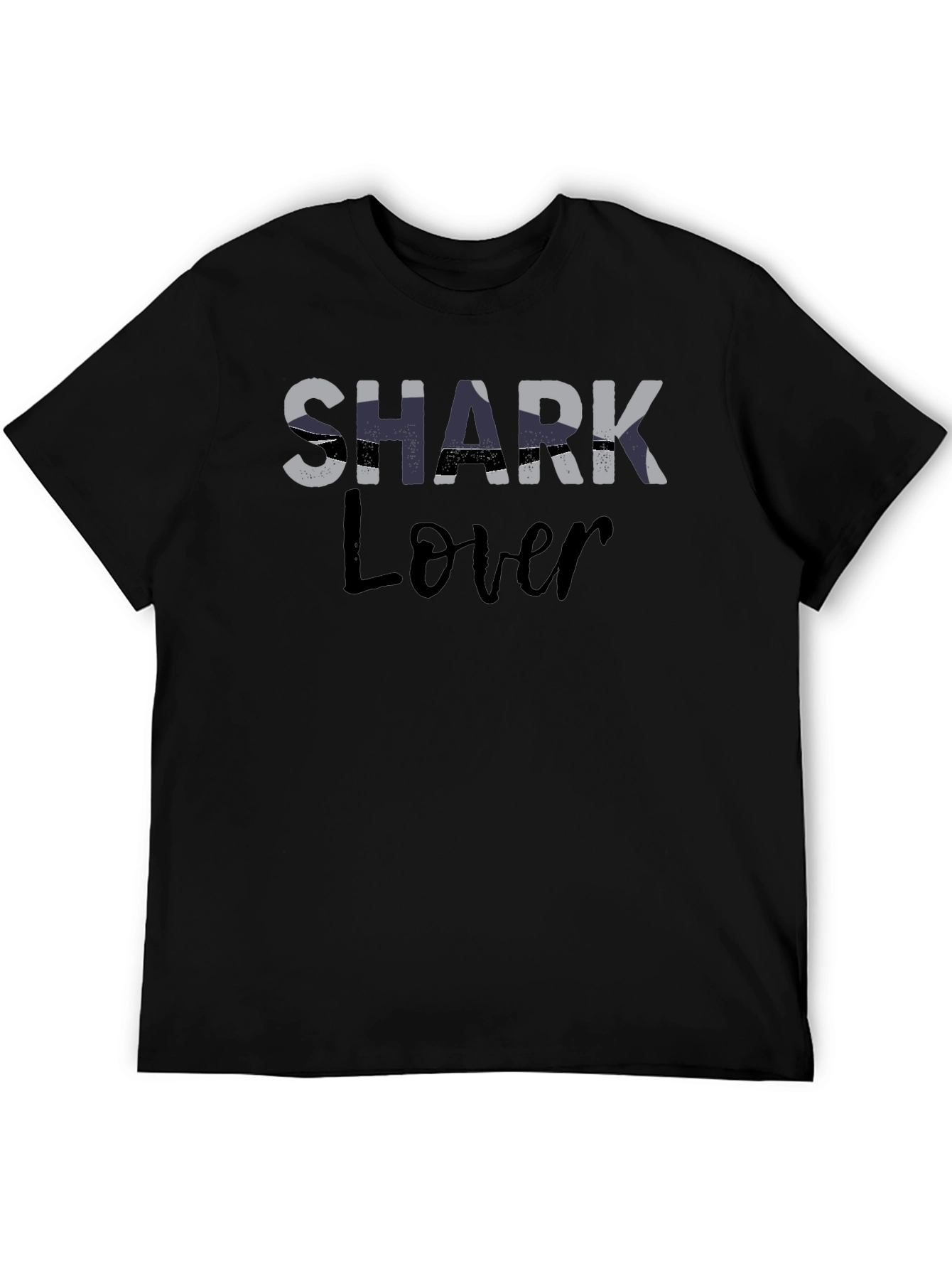 Camiseta Negra Shark Lover para Aficionados a los Tiburones