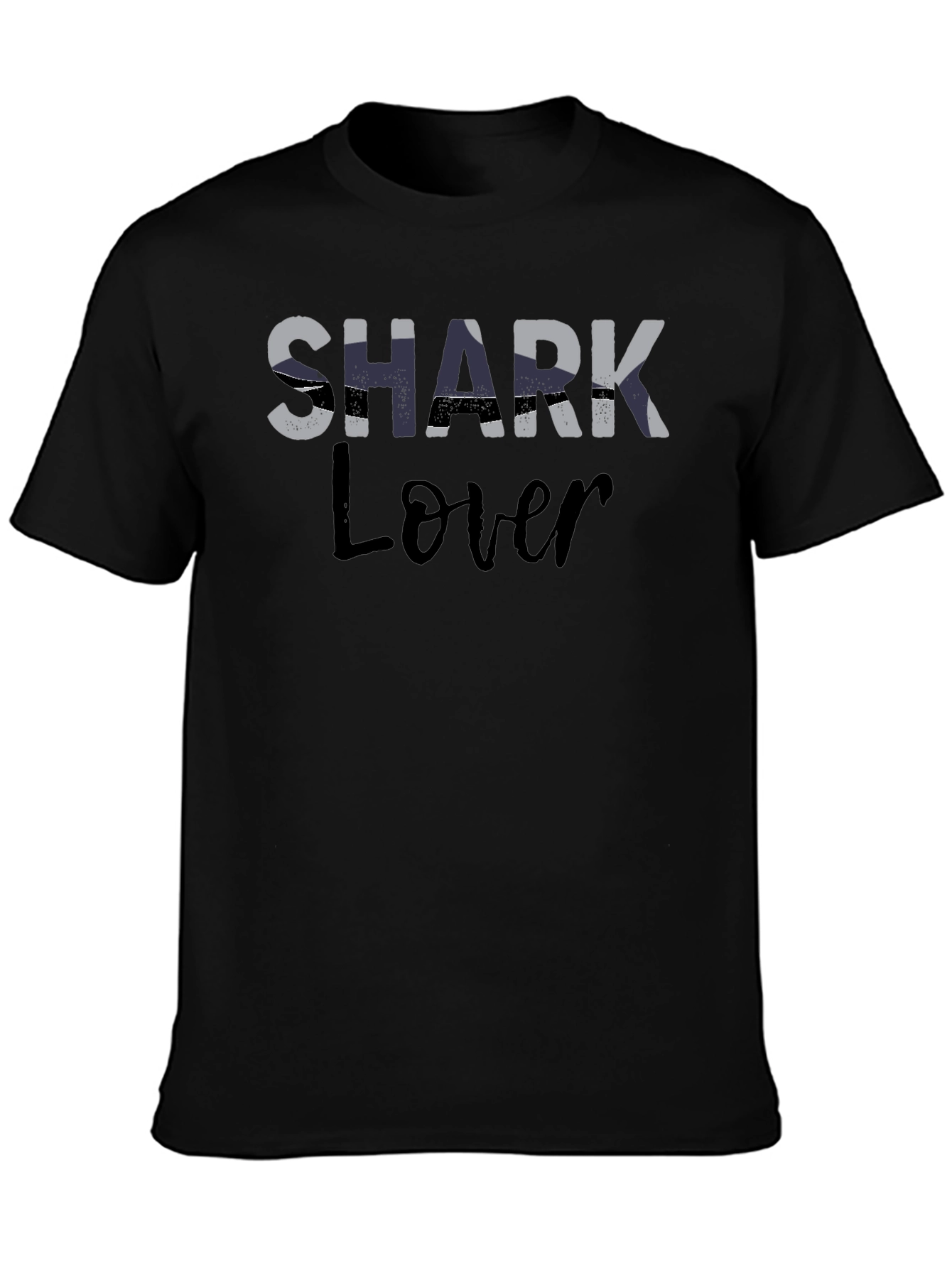Camiseta Negra Shark Lover para Aficionados a los Tiburones