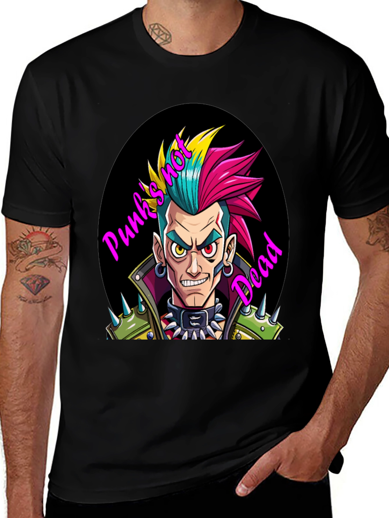 Camiseta Punk Rock: ¡Punks Not Dead!