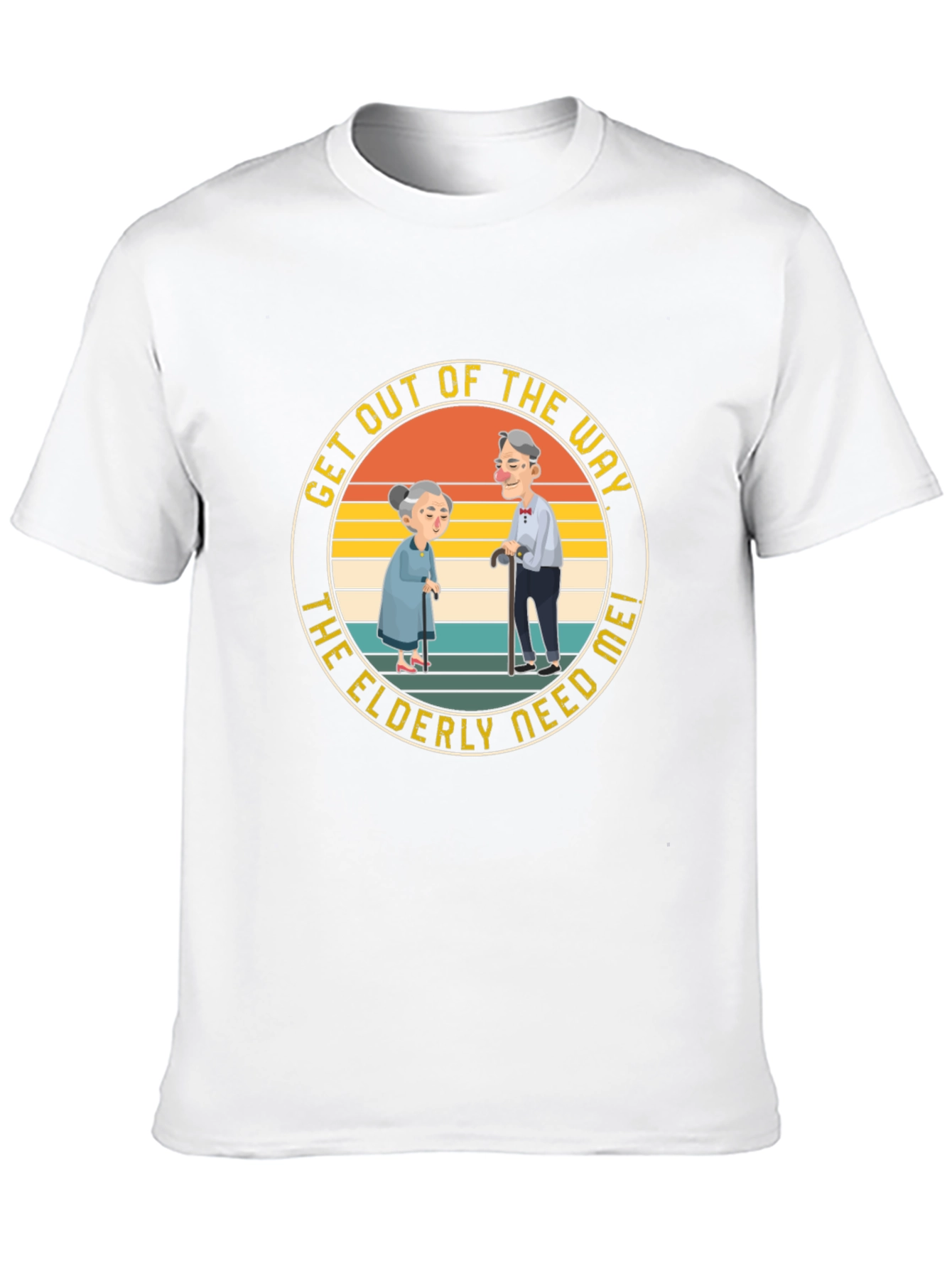 Camiseta Negra Los Ancianos Me Necesitan