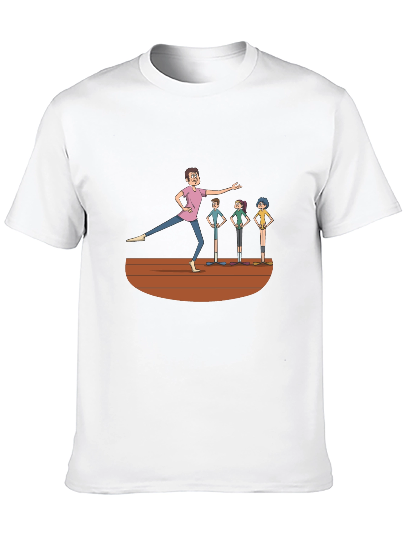 Camiseta Negra con Diseño de Clase de Ballet
