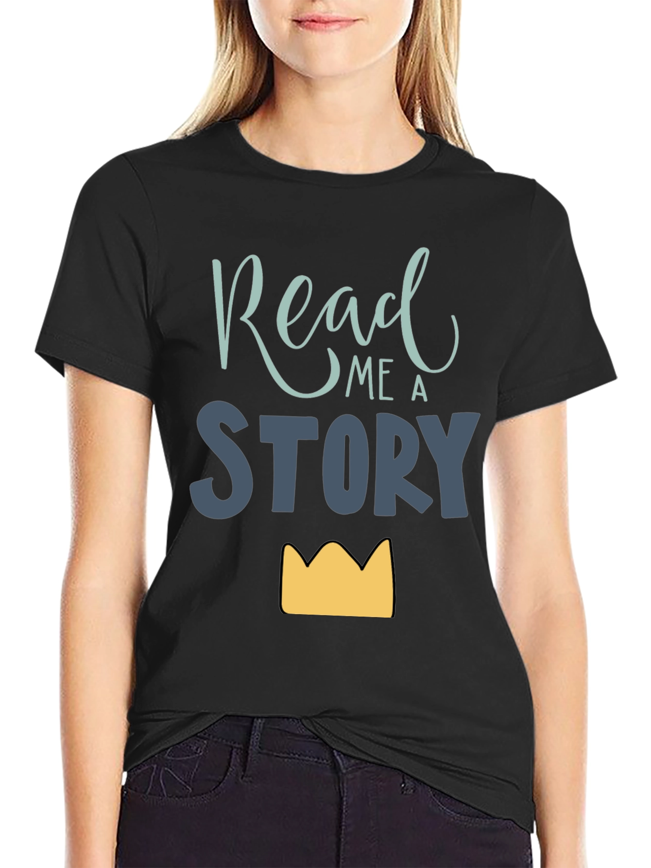 Camiseta Negra Read me a Story