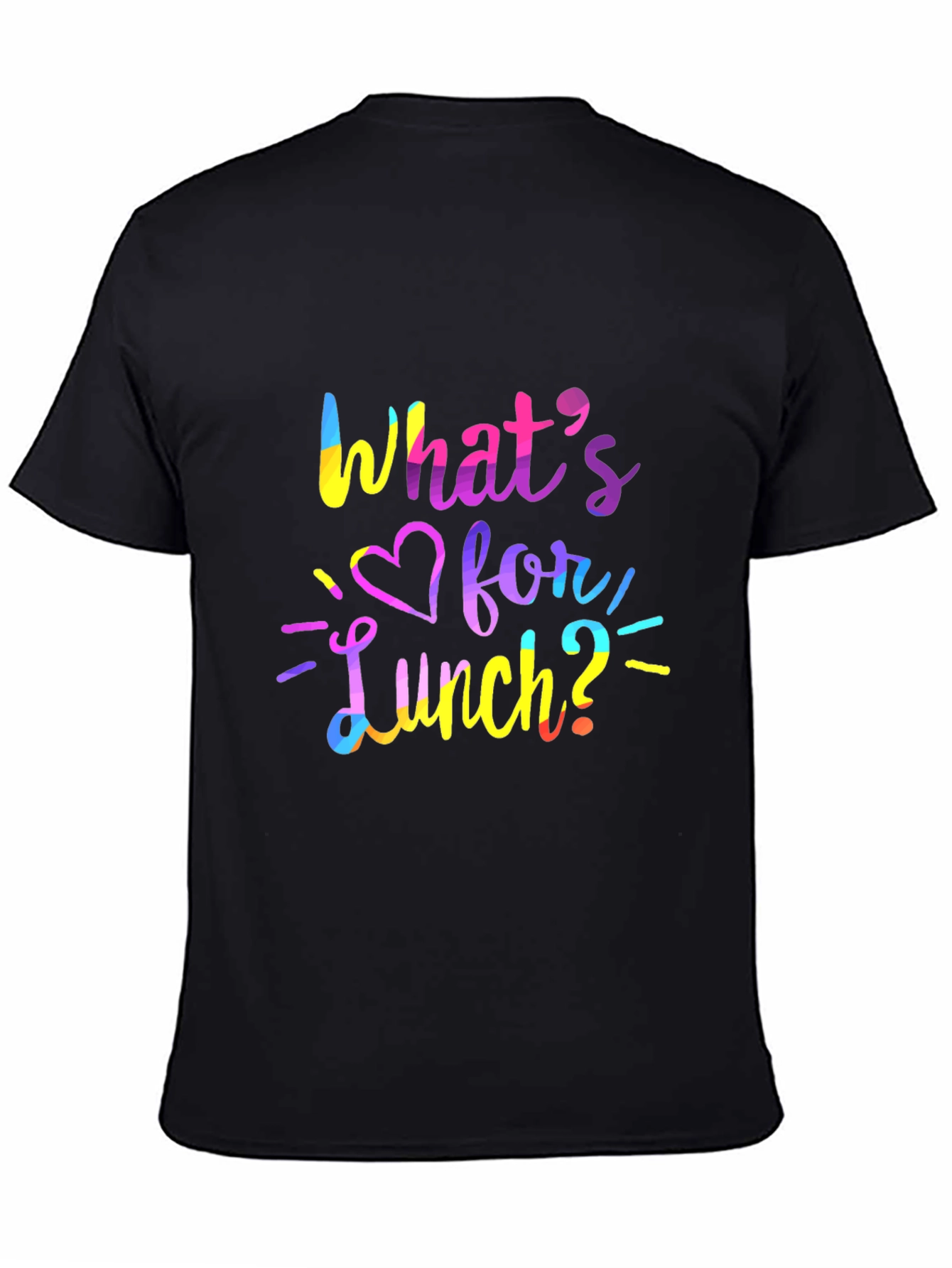 Camiseta Negra ¿Qué Hay Para Comer?