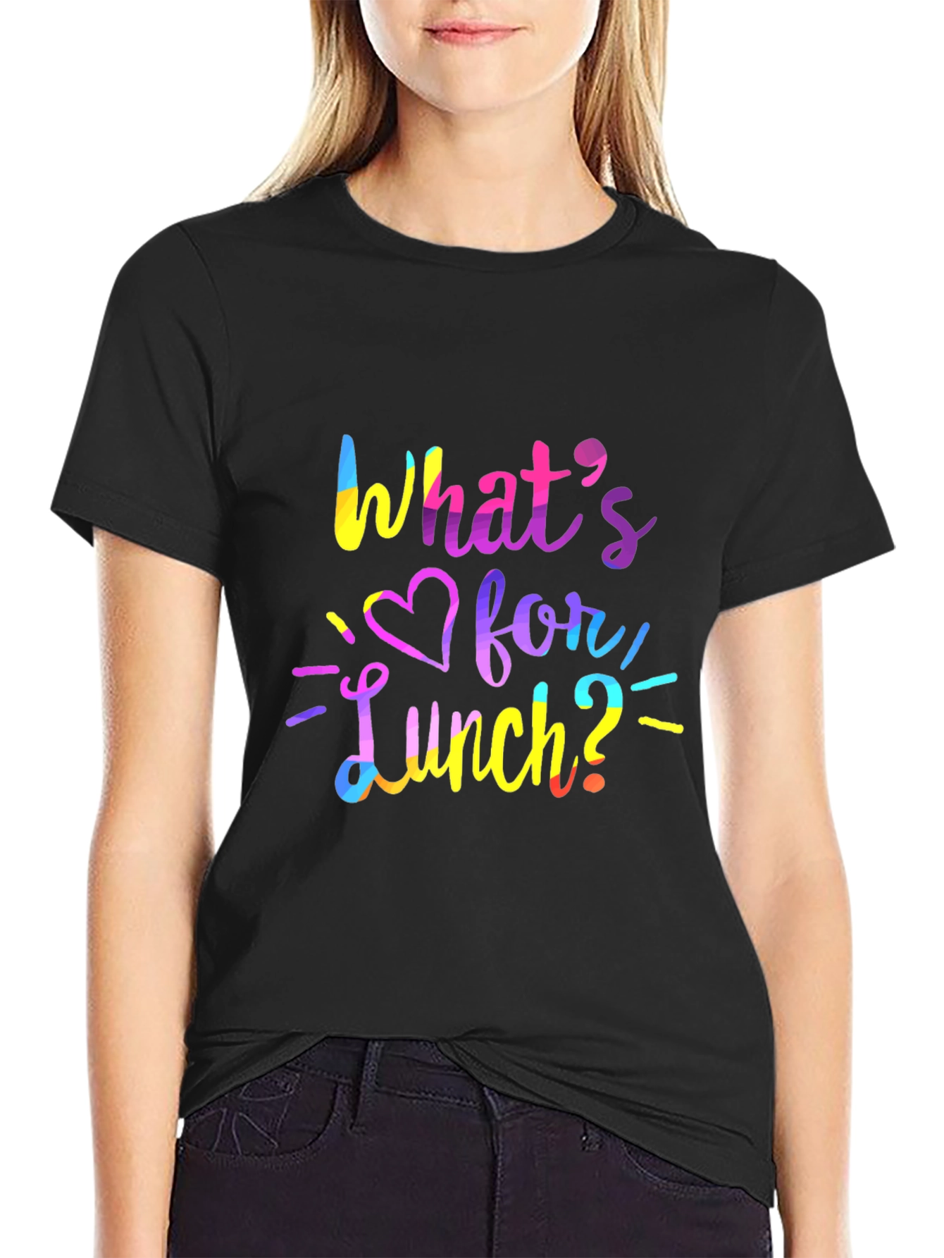 Camiseta Negra ¿Qué Hay Para Comer?