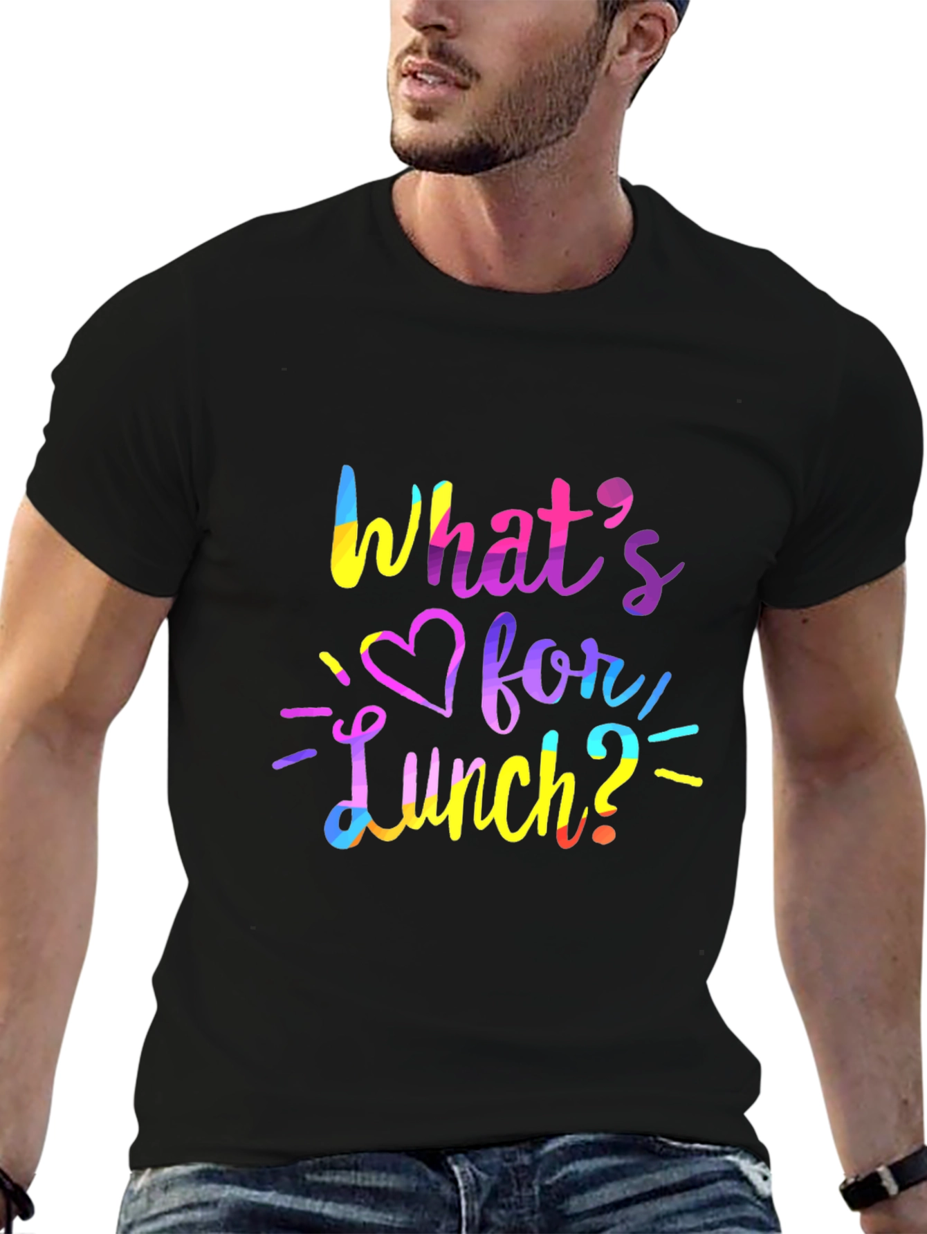 Camiseta Negra ¿Qué Hay Para Comer?