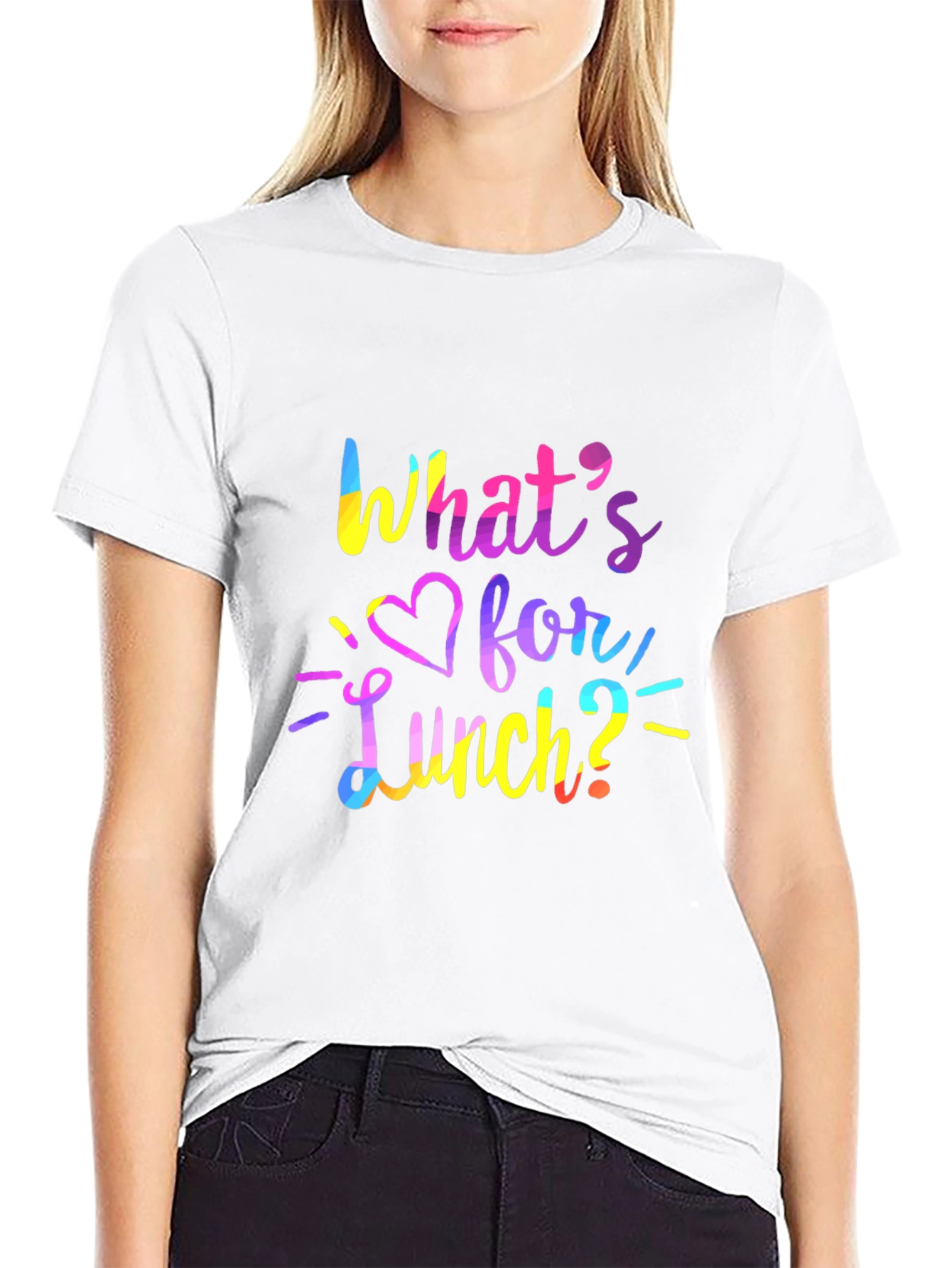 Camiseta Negra ¿Qué Hay Para Comer?