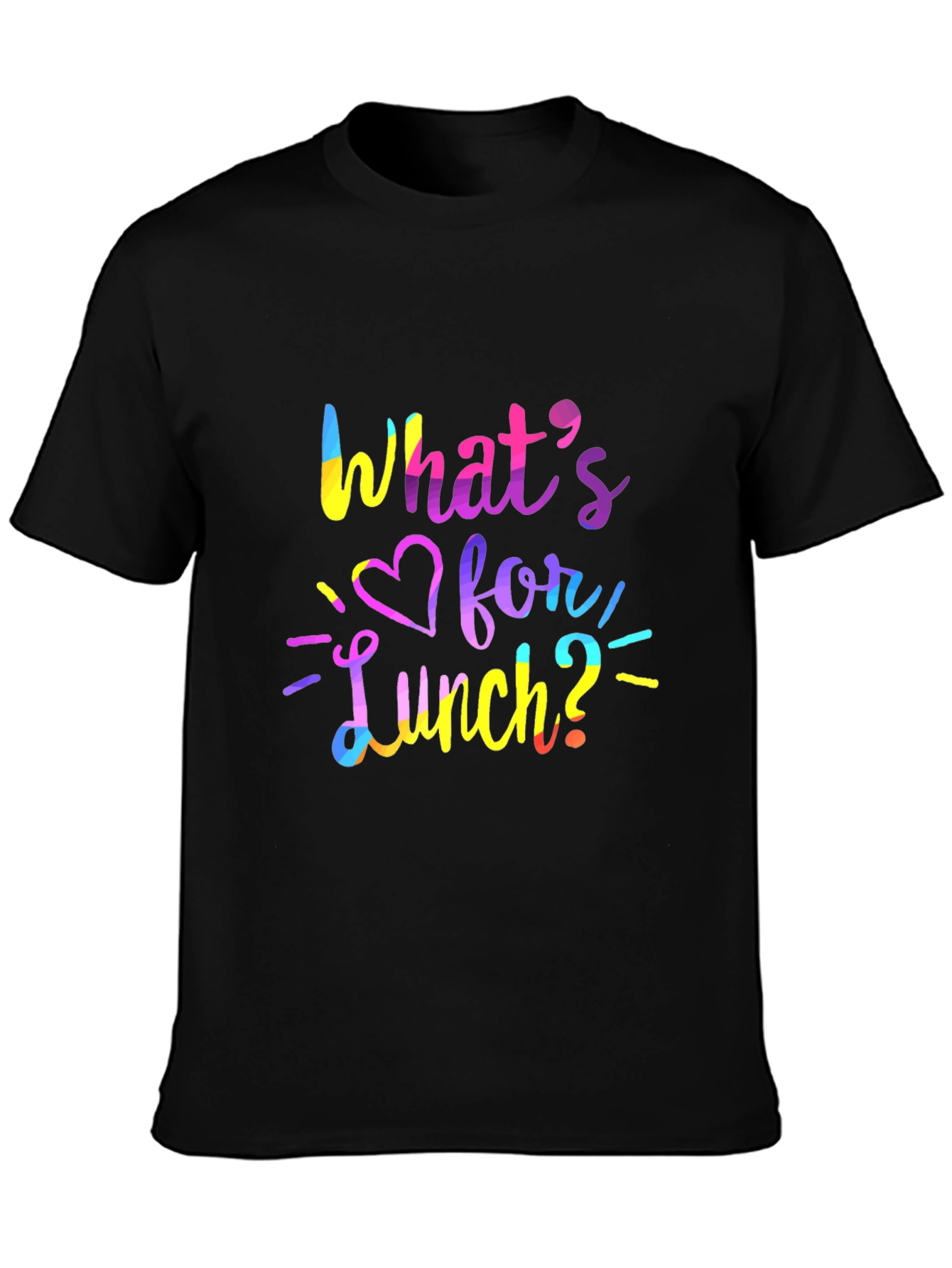 Camiseta Negra ¿Qué Hay Para Comer?