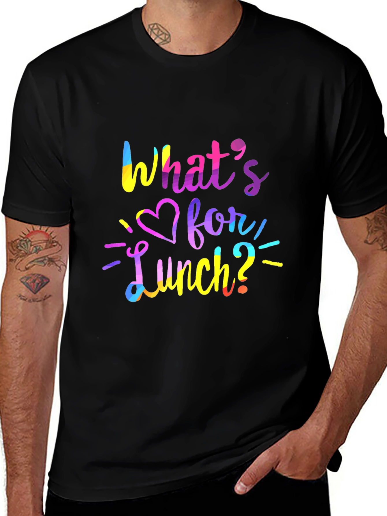 Camiseta Negra ¿Qué Hay Para Comer?
