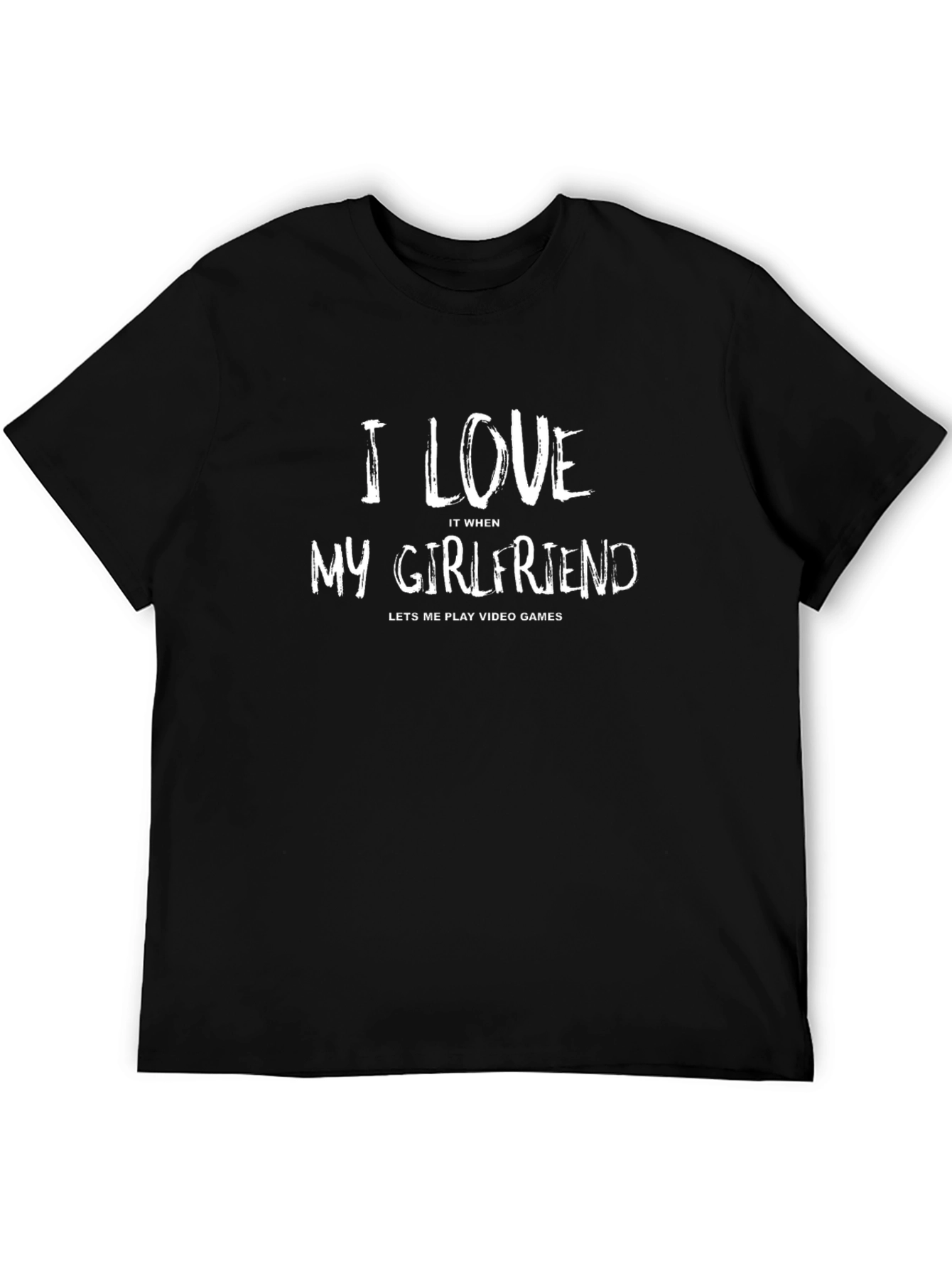 Camiseta Negra: Amo a mi Novia - Videojuegos