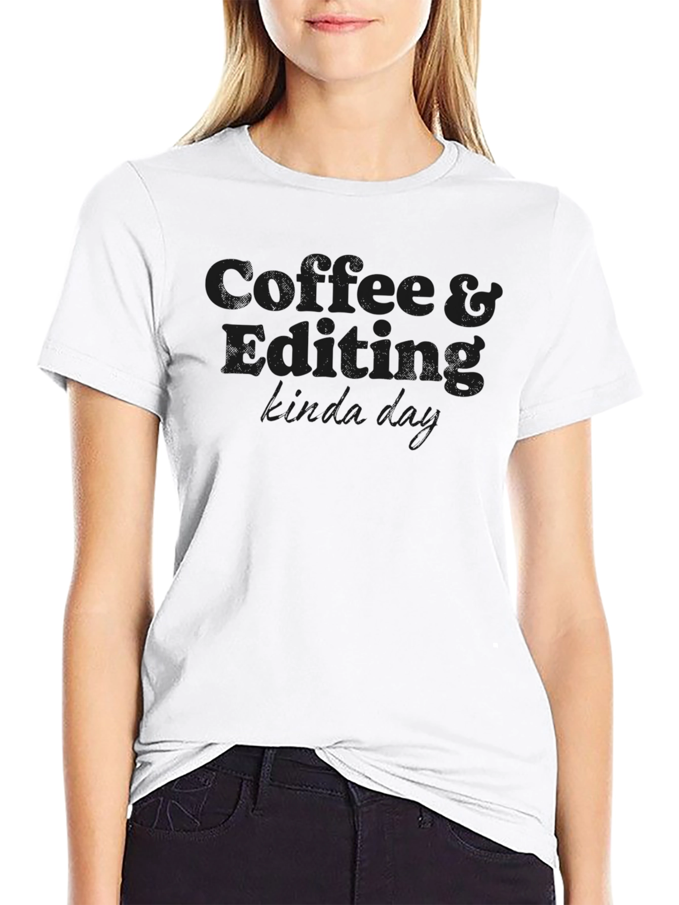 Camiseta Negra Coffee & Editing