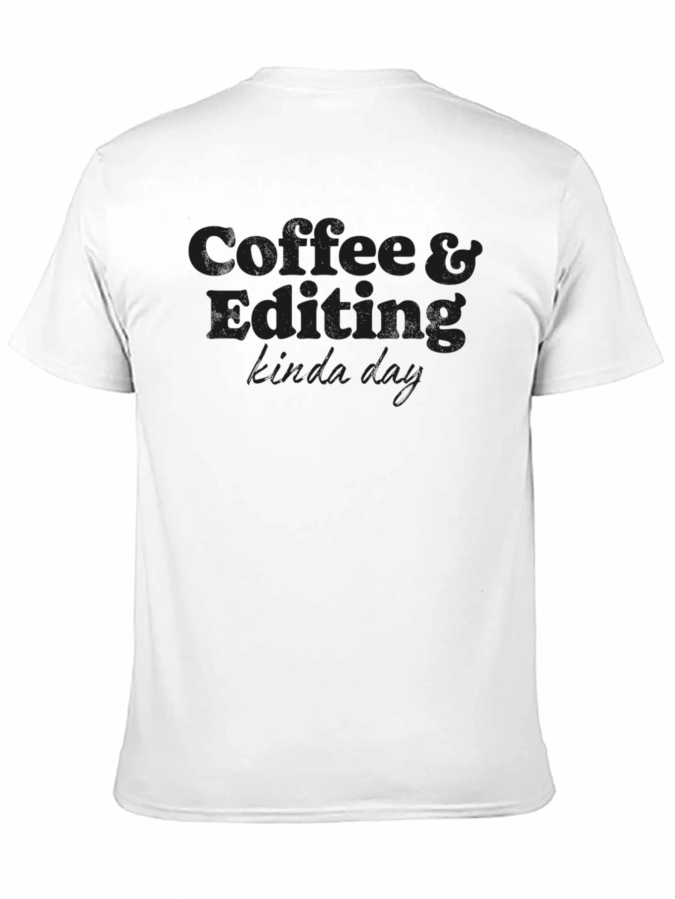 Camiseta Negra Coffee & Editing