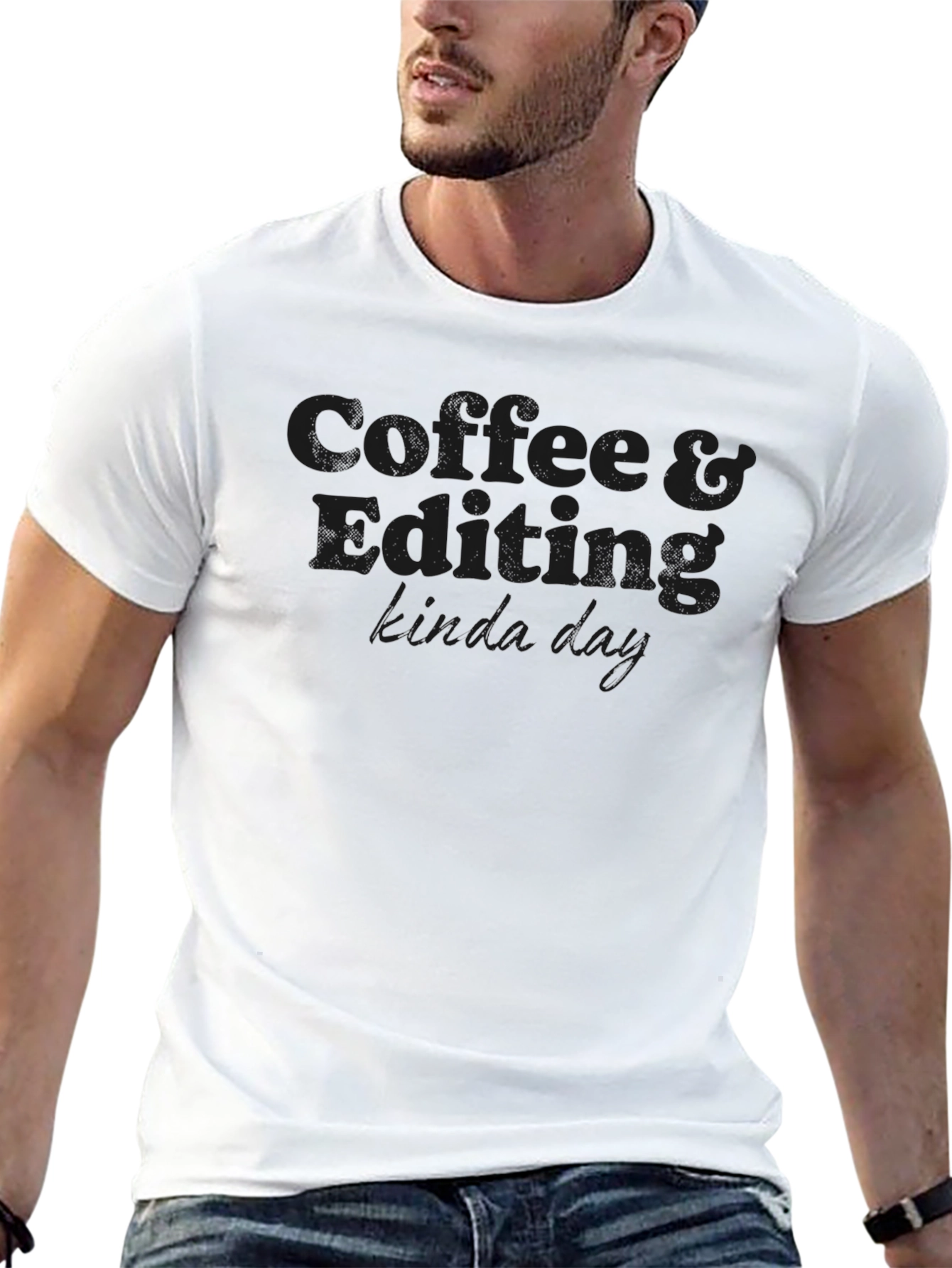 Camiseta Negra Coffee & Editing