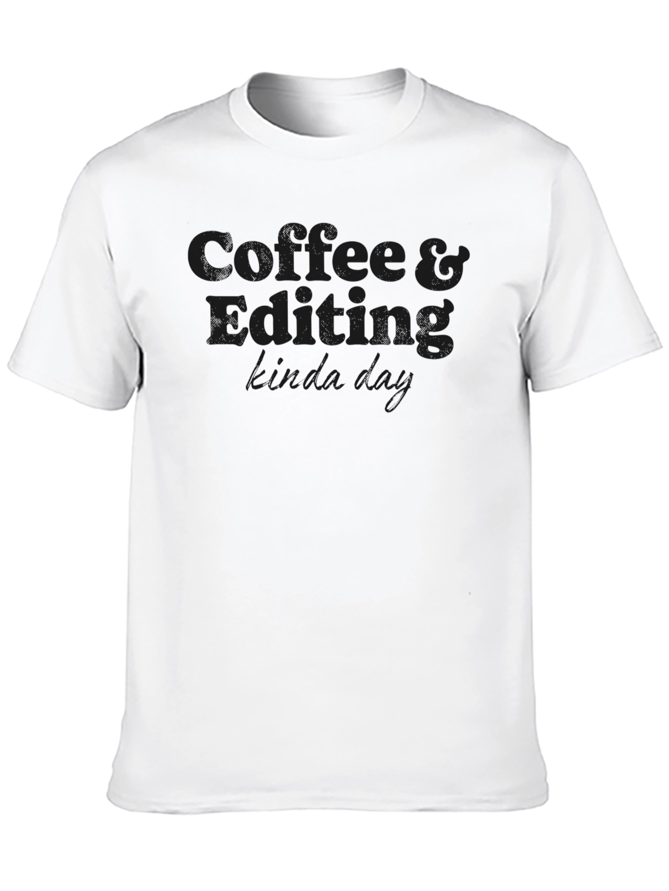 Camiseta Negra Coffee & Editing