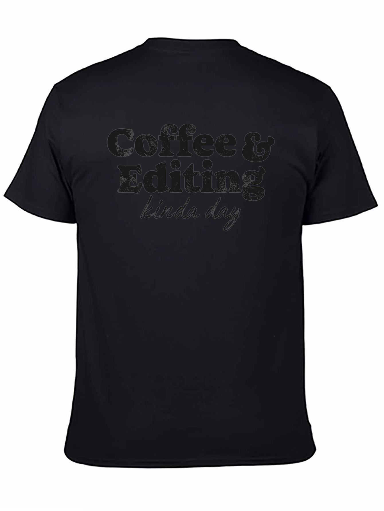 Camiseta Negra Coffee & Editing