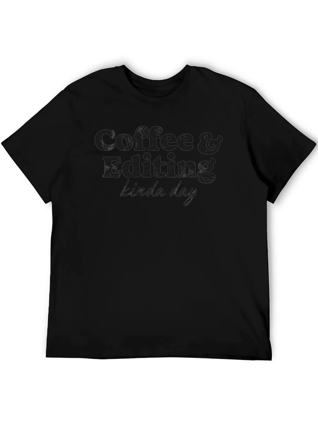 Camiseta Negra Coffee & Editing
