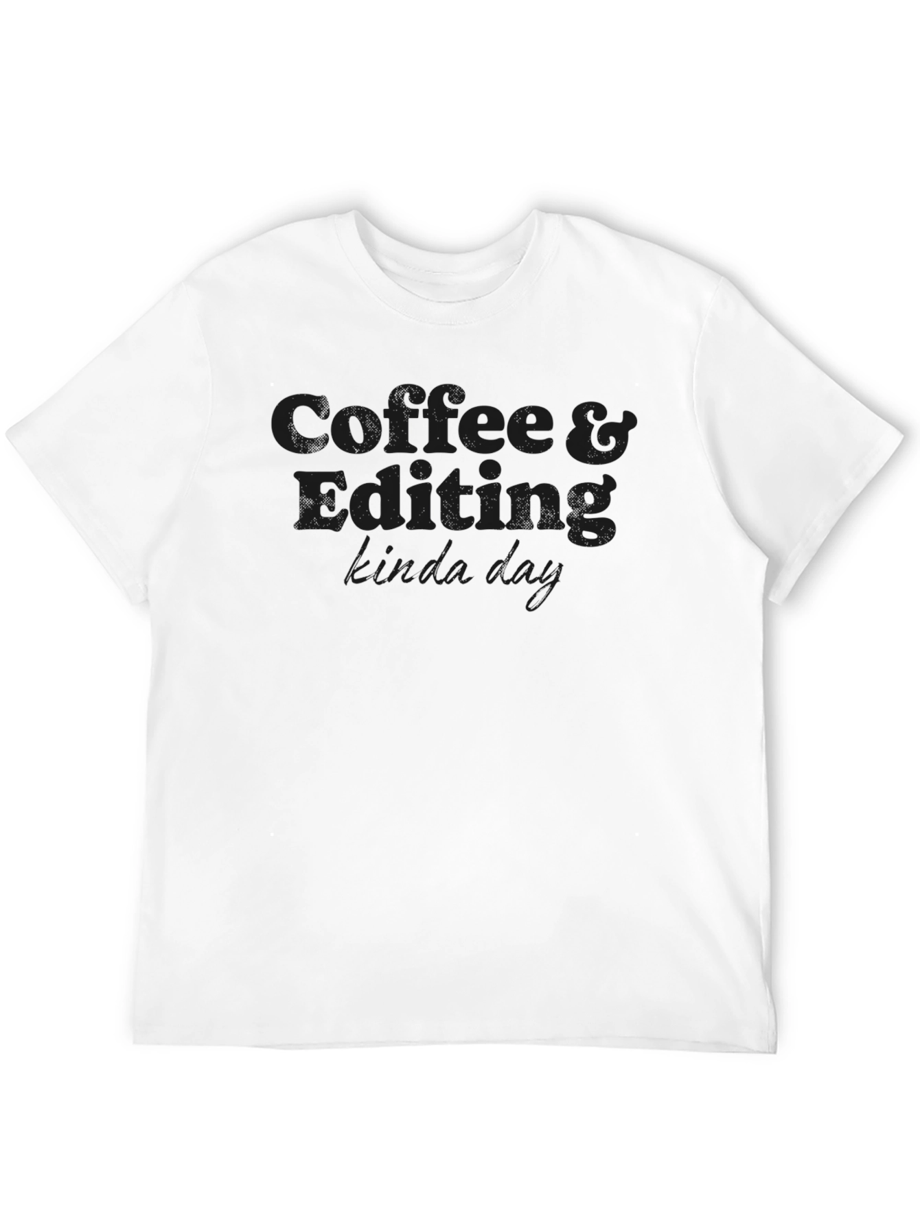 Camiseta Negra Coffee & Editing