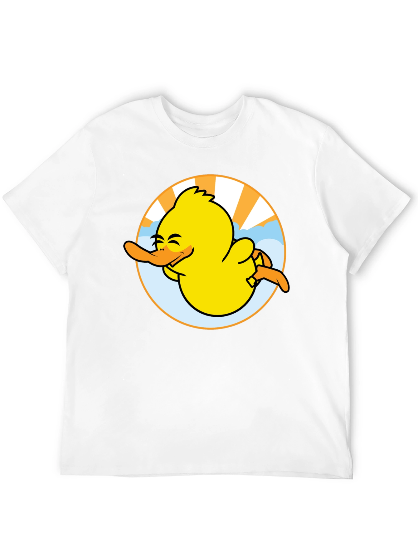 Camiseta Negra Pato Sonriente