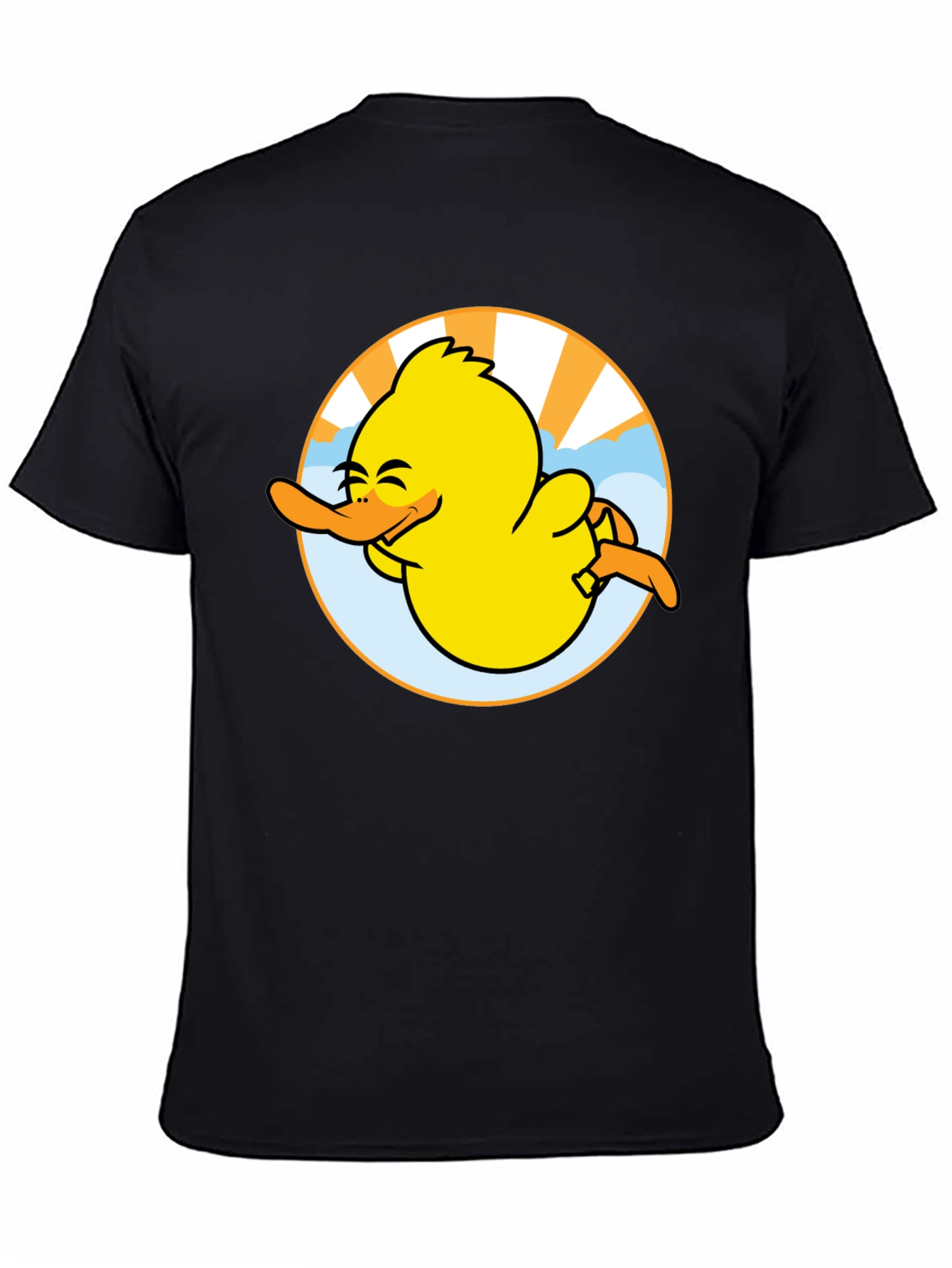 Camiseta Negra Pato Sonriente