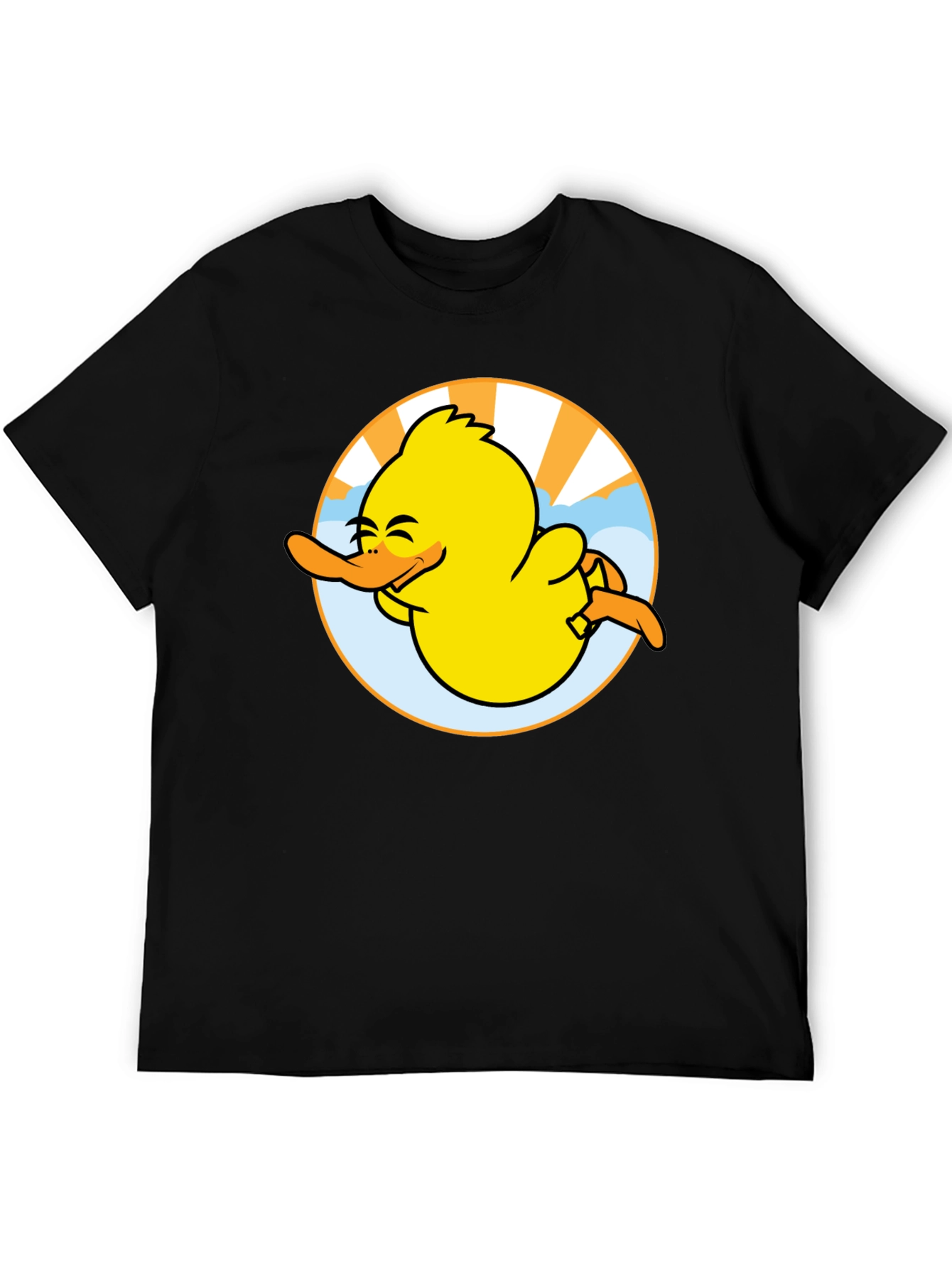Camiseta Negra Pato Sonriente