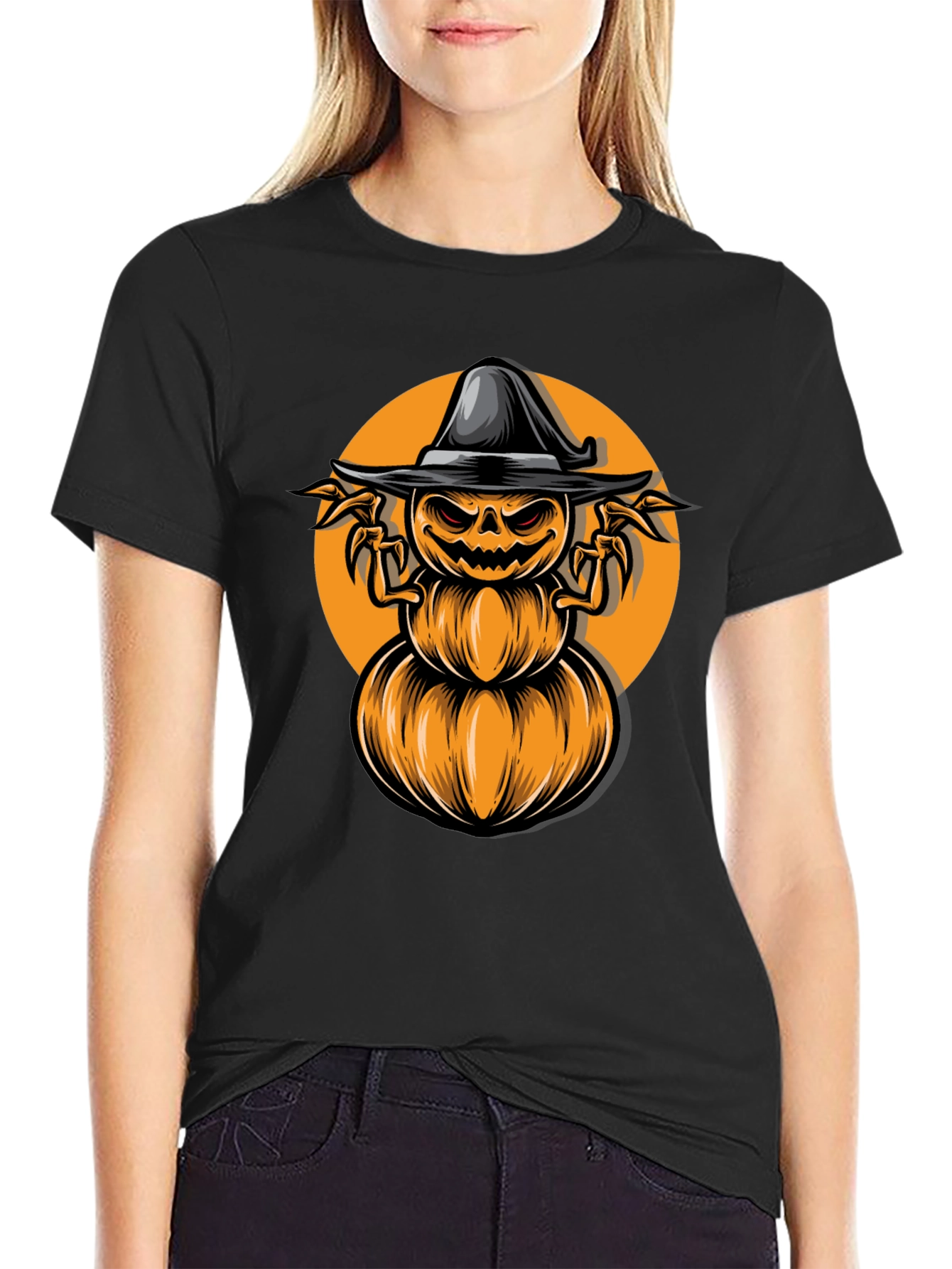 Camiseta Halloween Calabaza Aterradora