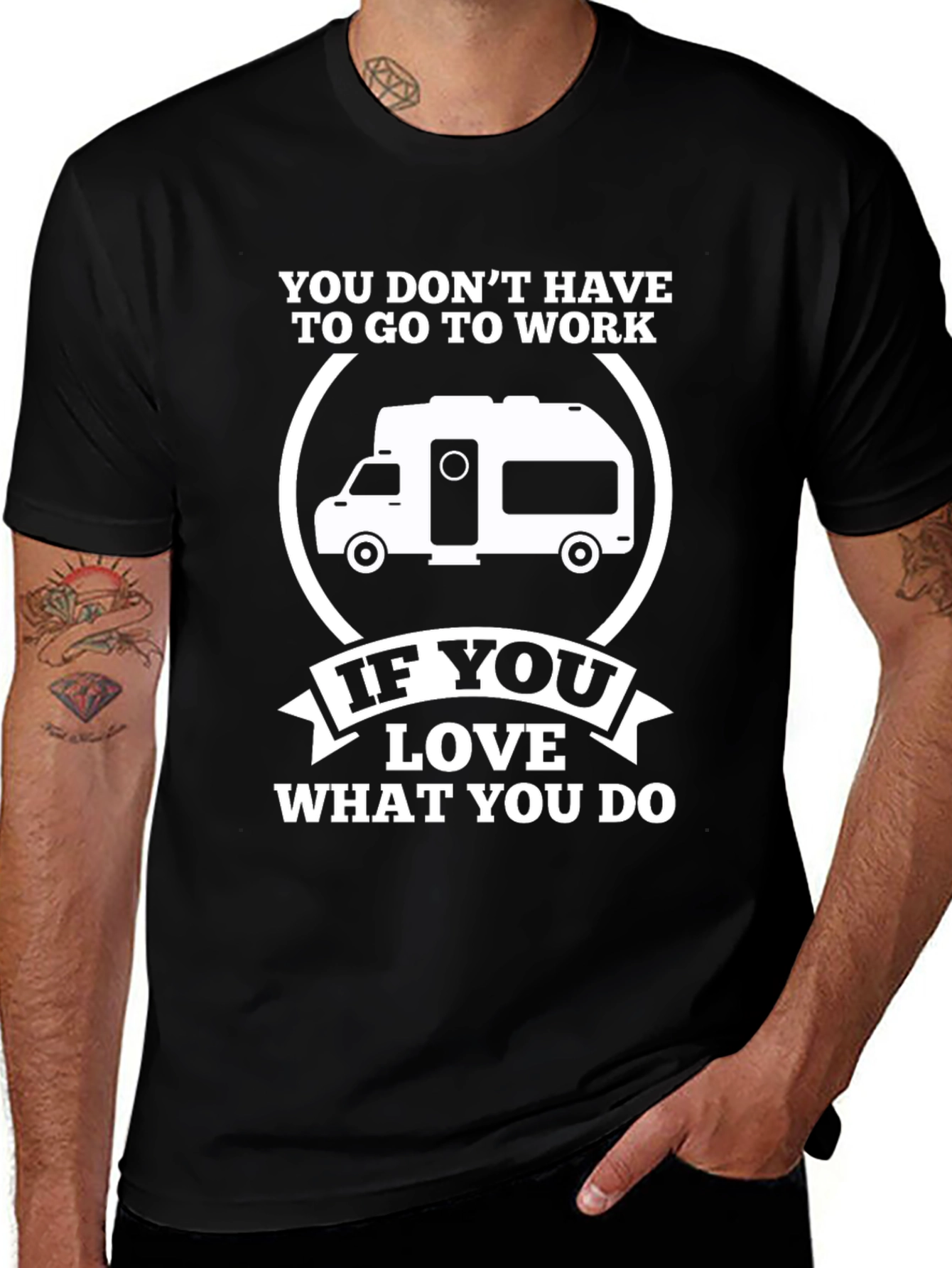 Camiseta Negra: Amor por lo que haces