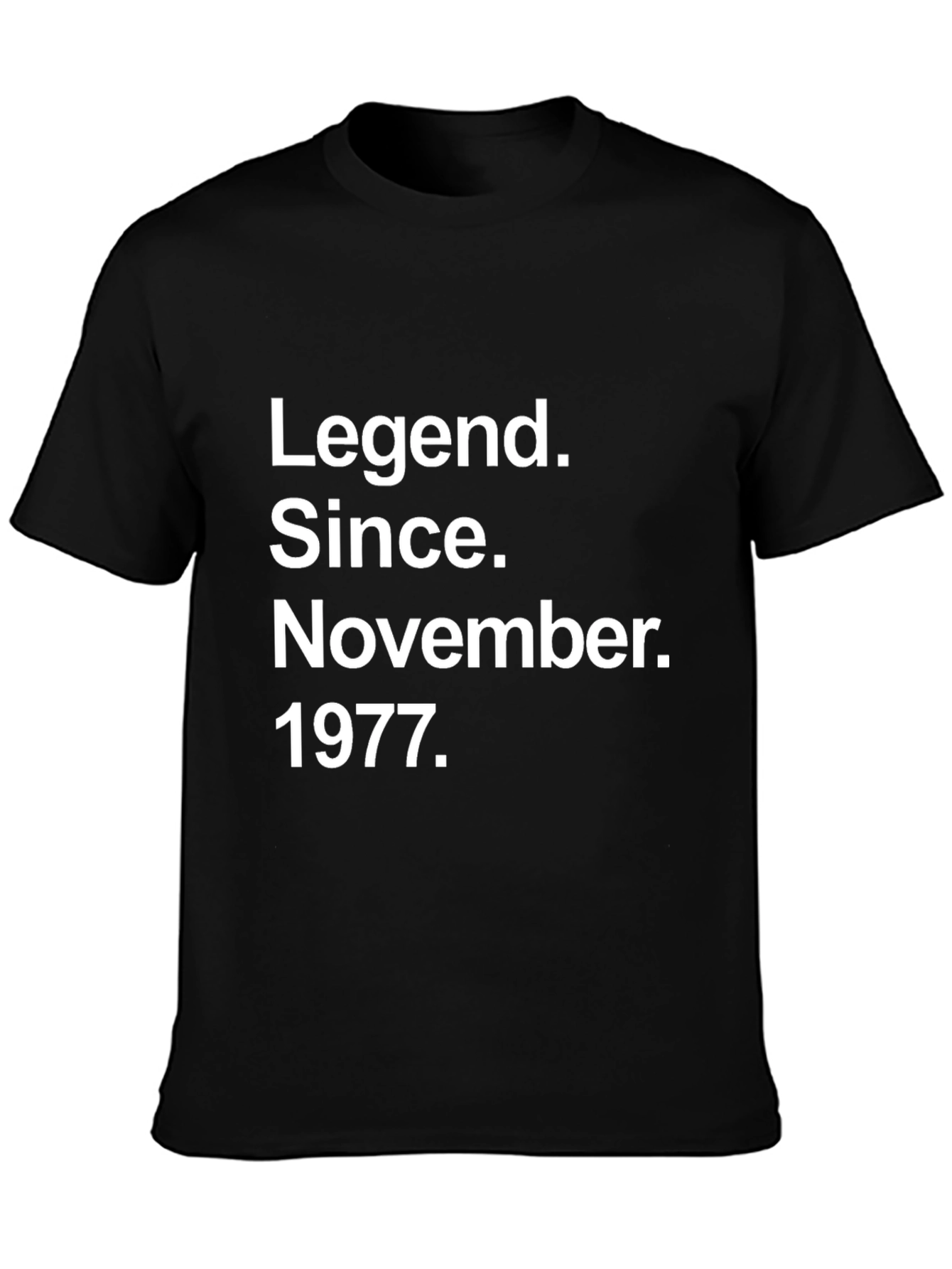 Camiseta Legend Since November 1977