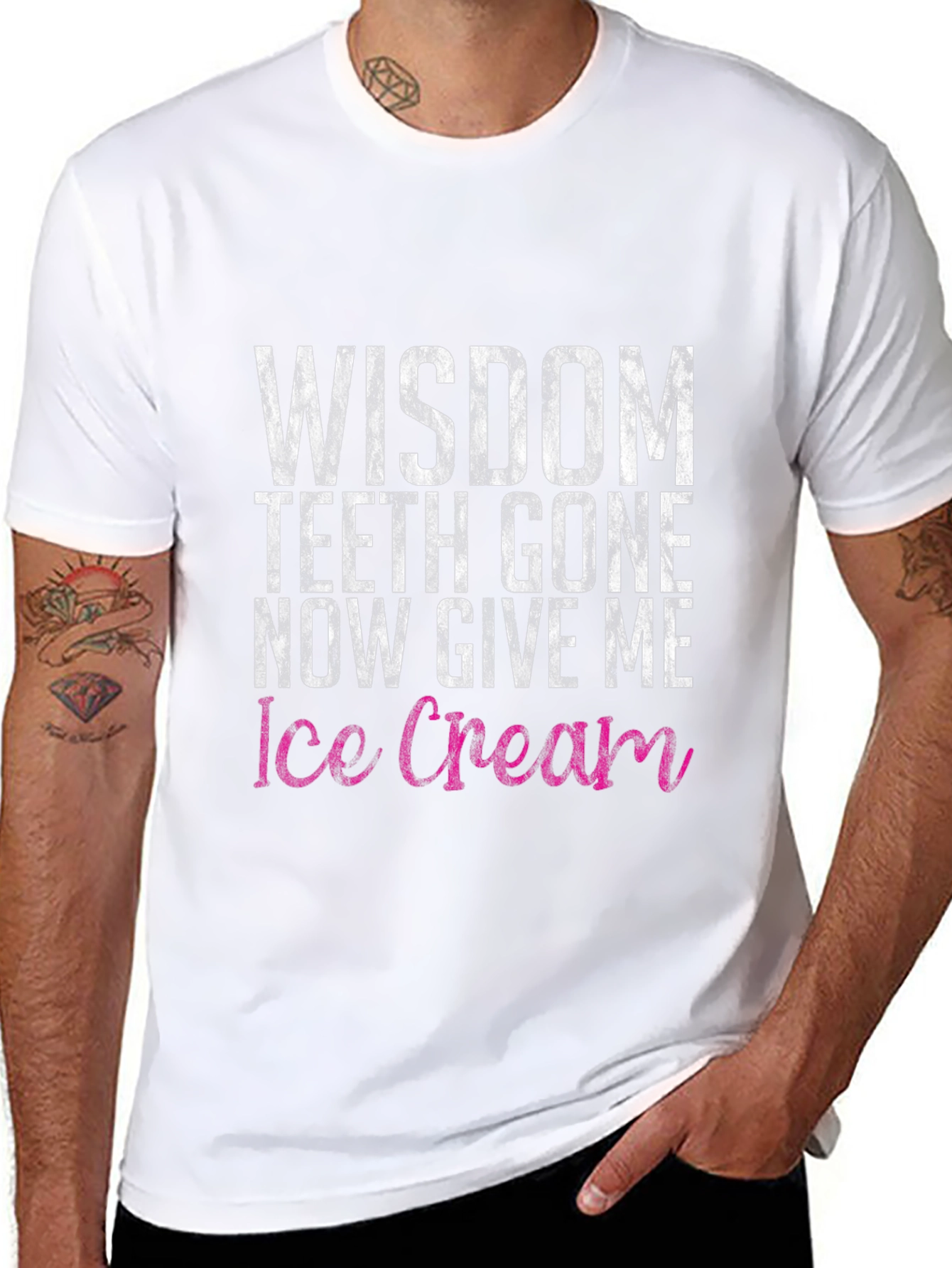 Camiseta Humorística Wisdom Teeth Gone Ice Cream