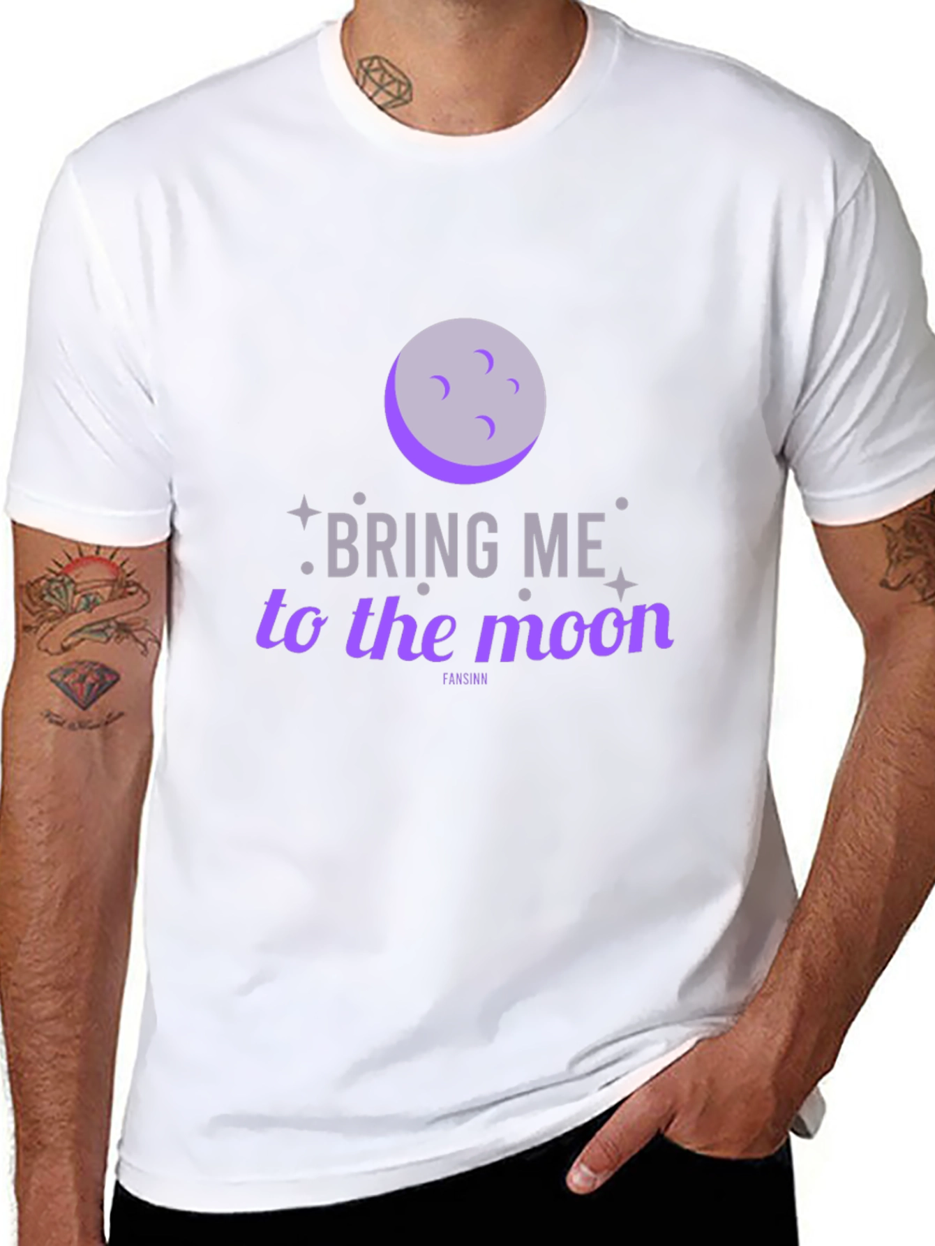 Camiseta Negra Bring Me To The Moon