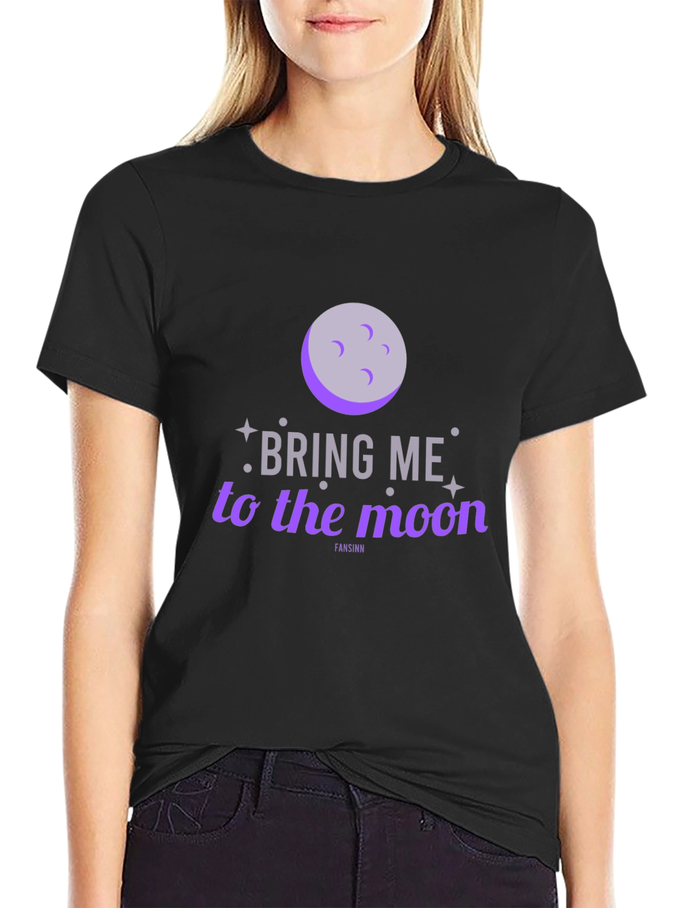 Camiseta Negra Bring Me To The Moon