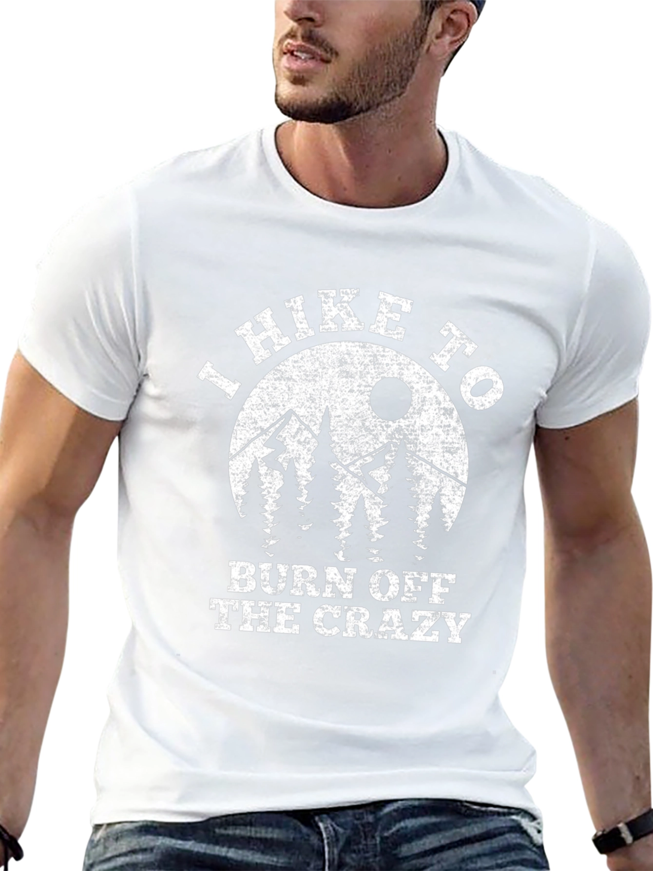 Camiseta Negra: Senderismo y Desconexión
