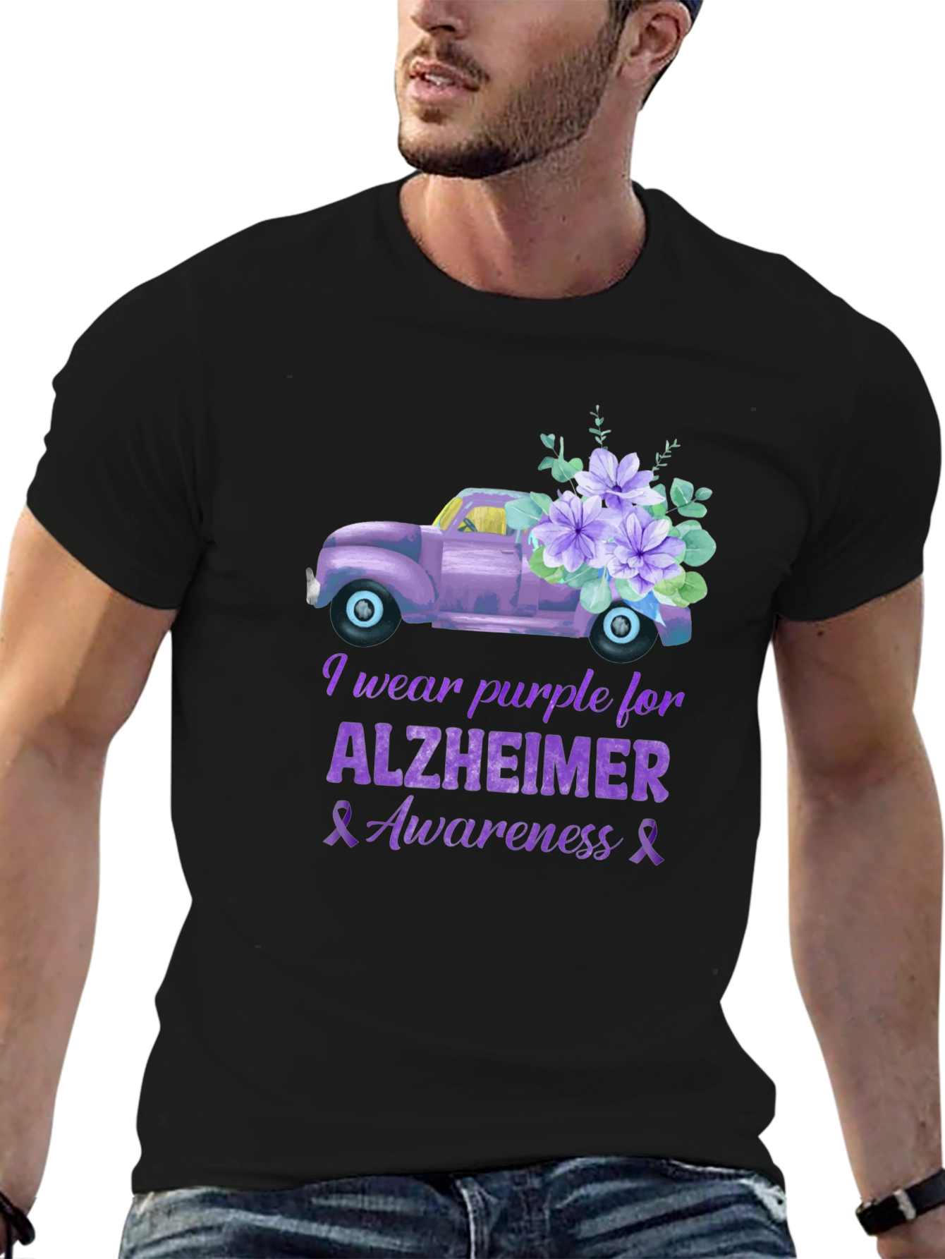Camiseta Morada Concientización Alzheimer