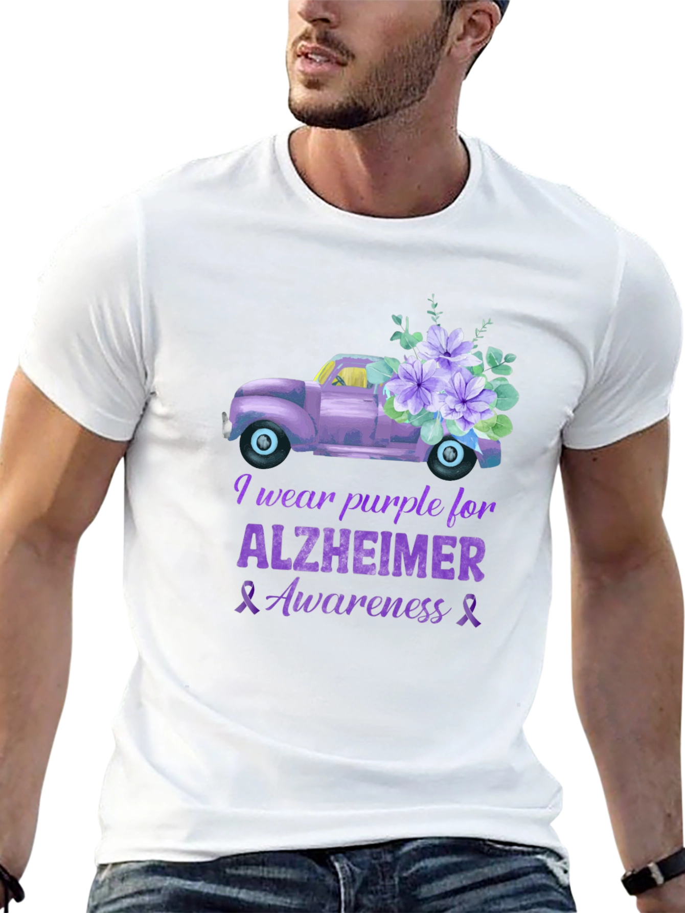 Camiseta Morada Concientización Alzheimer