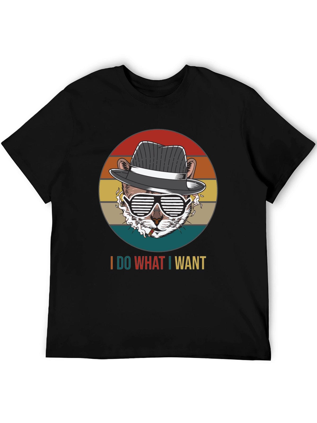 Camiseta Hombre Yo Hago Lo Que Quiero Gato Gangster