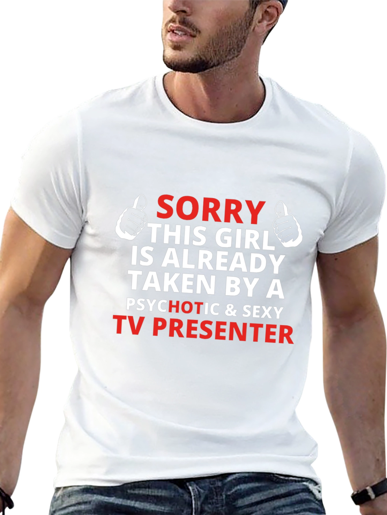 Camiseta Hombre Sorry Taken TV Presenter