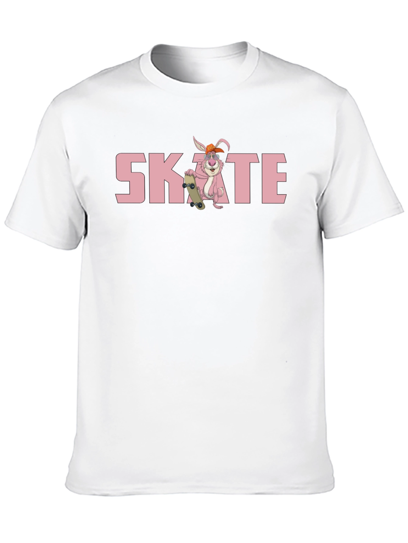 Camiseta Negra con Diseño de Conejo Skate