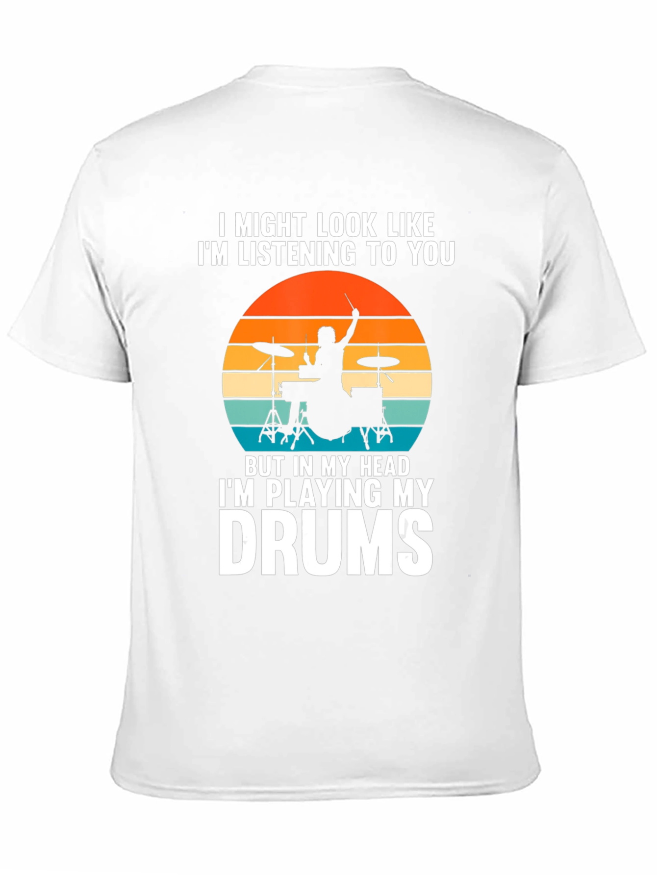 Camiseta de baterista: En mi mente toco la batería