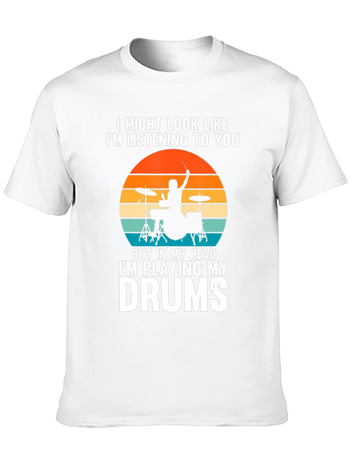 Camiseta de baterista: En mi mente toco la batería