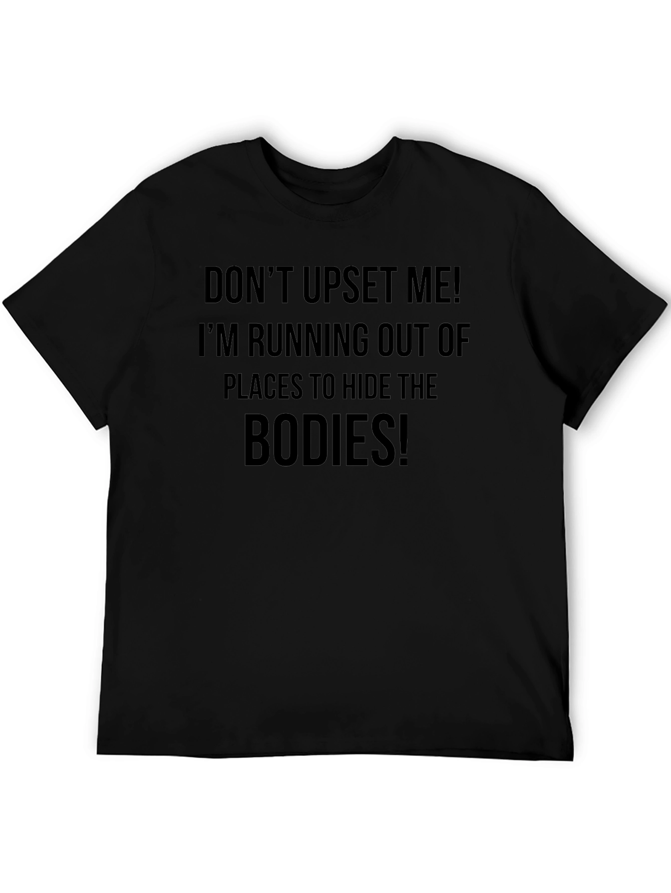 Camiseta Negra: ¡No Me Enfades!
