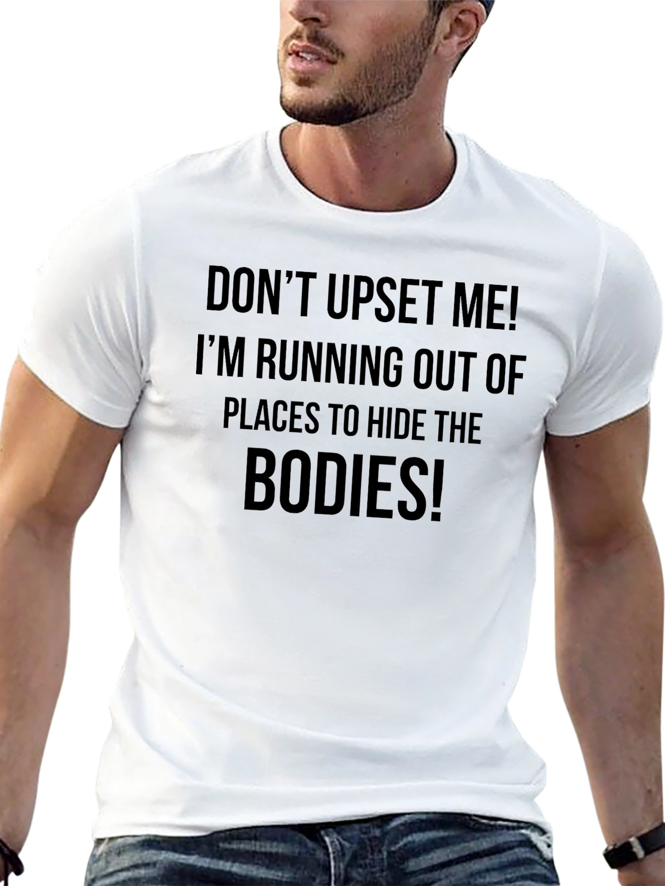 Camiseta Negra: ¡No Me Enfades!