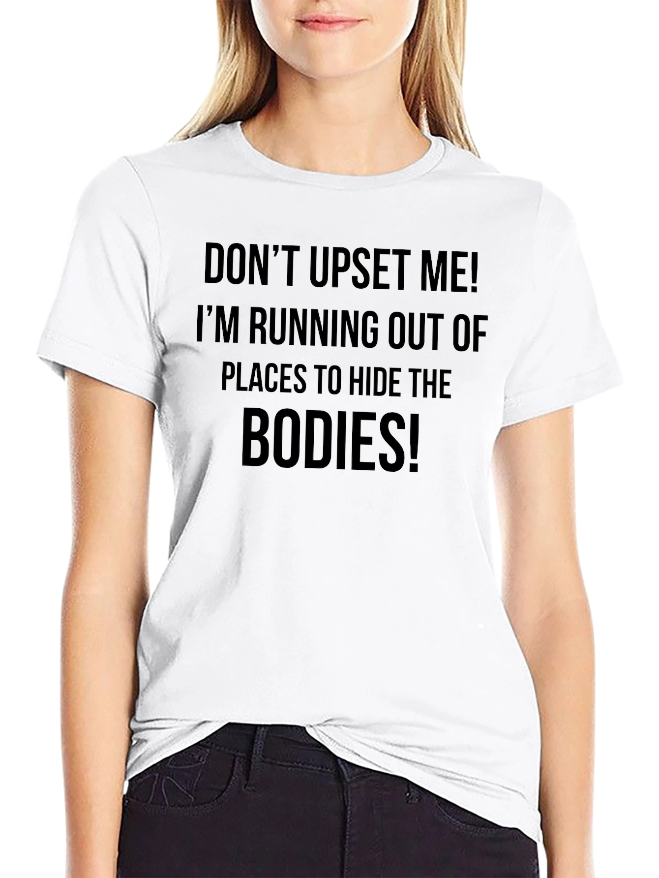 Camiseta Negra: ¡No Me Enfades!